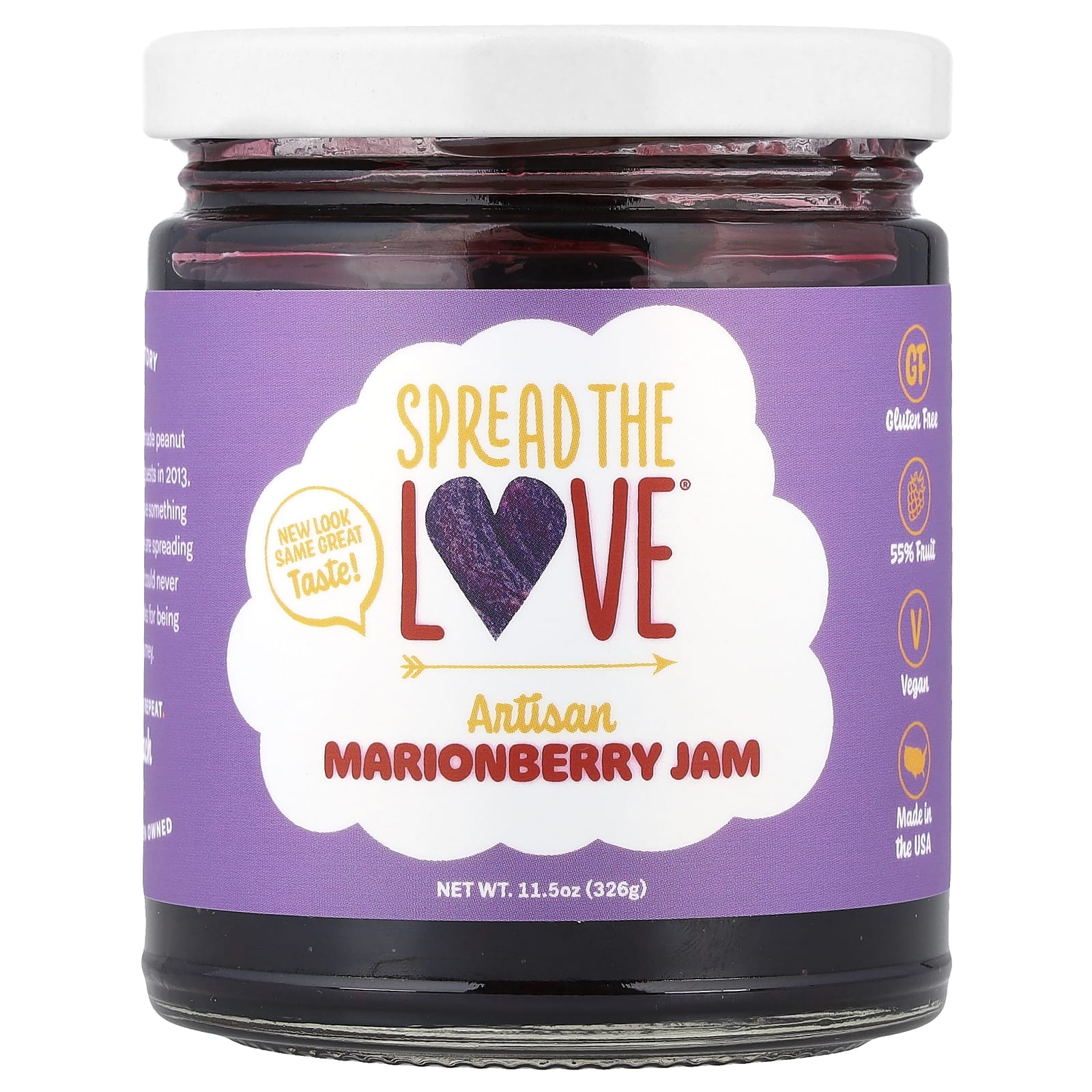Spread The Love, Artisan Marionberry Jam, 11.5 oz (326 g) - Image 1