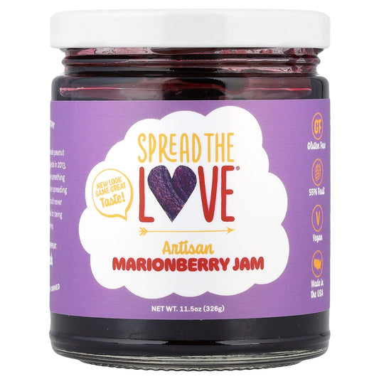 Spread The Love, Artisan Marionberry Jam, 11.5 oz (326 g) - Image 1