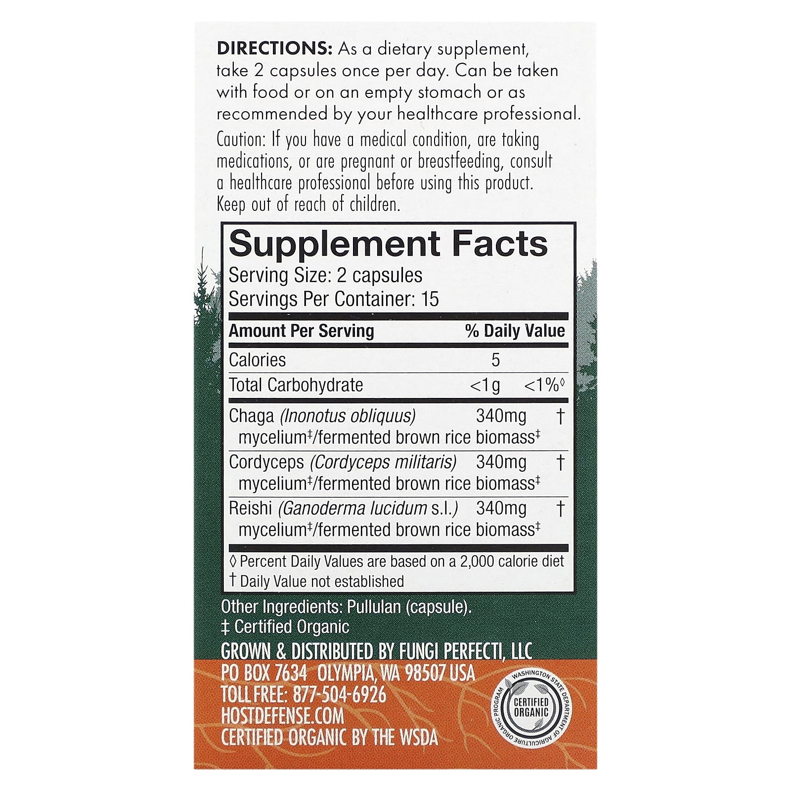 Host Defense Breathe - Organic Mushroom Mycelium Supplement - Image 2