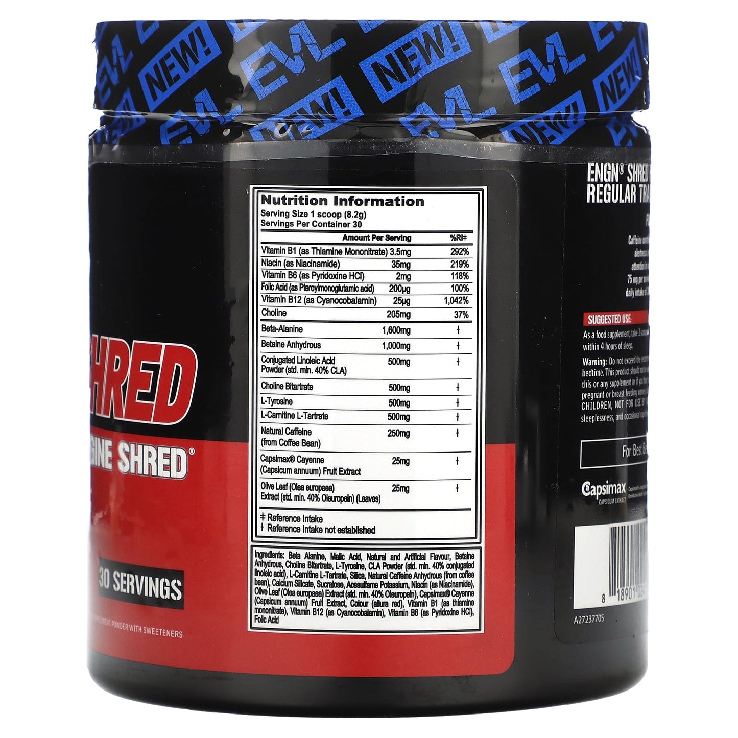 EVLution Nutrition ENGN Shred Pre-Workout - Fruit Punch, 8.68 oz - Image 2