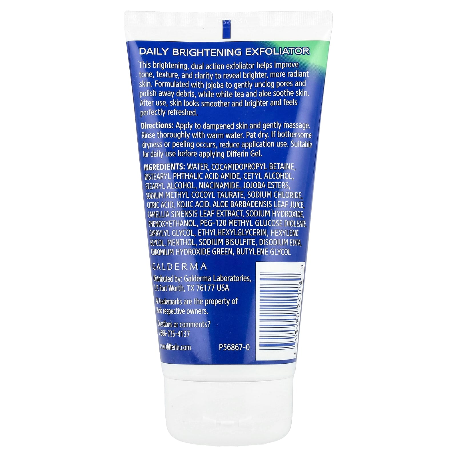 Differin Daily Brightening Exfoliator 6 fl oz (177 ml) - Image 2