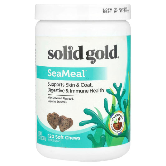 Solid Gold, SeaMeal™, For Dogs, 120 Soft Chews, 12.7 oz (360 g) - Image 1