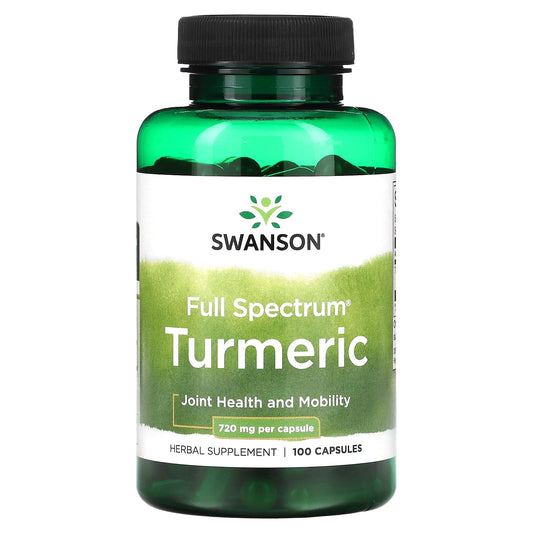Swanson, Full Spectrum® Turmeric, 720 mg, 100 Vegan Capsules - Image 1