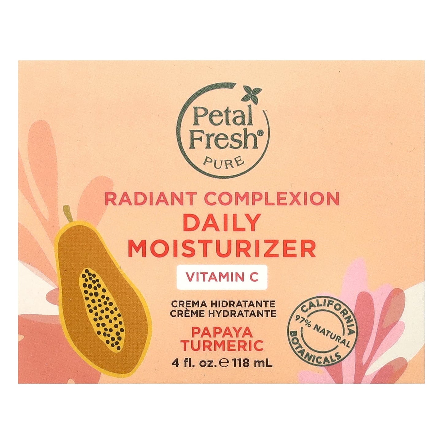 Petal Fresh, Pure, Radiant Complexion Daily Moisturizer, Papaya Turmeric, 4 fl oz (118 ml) - Image 2