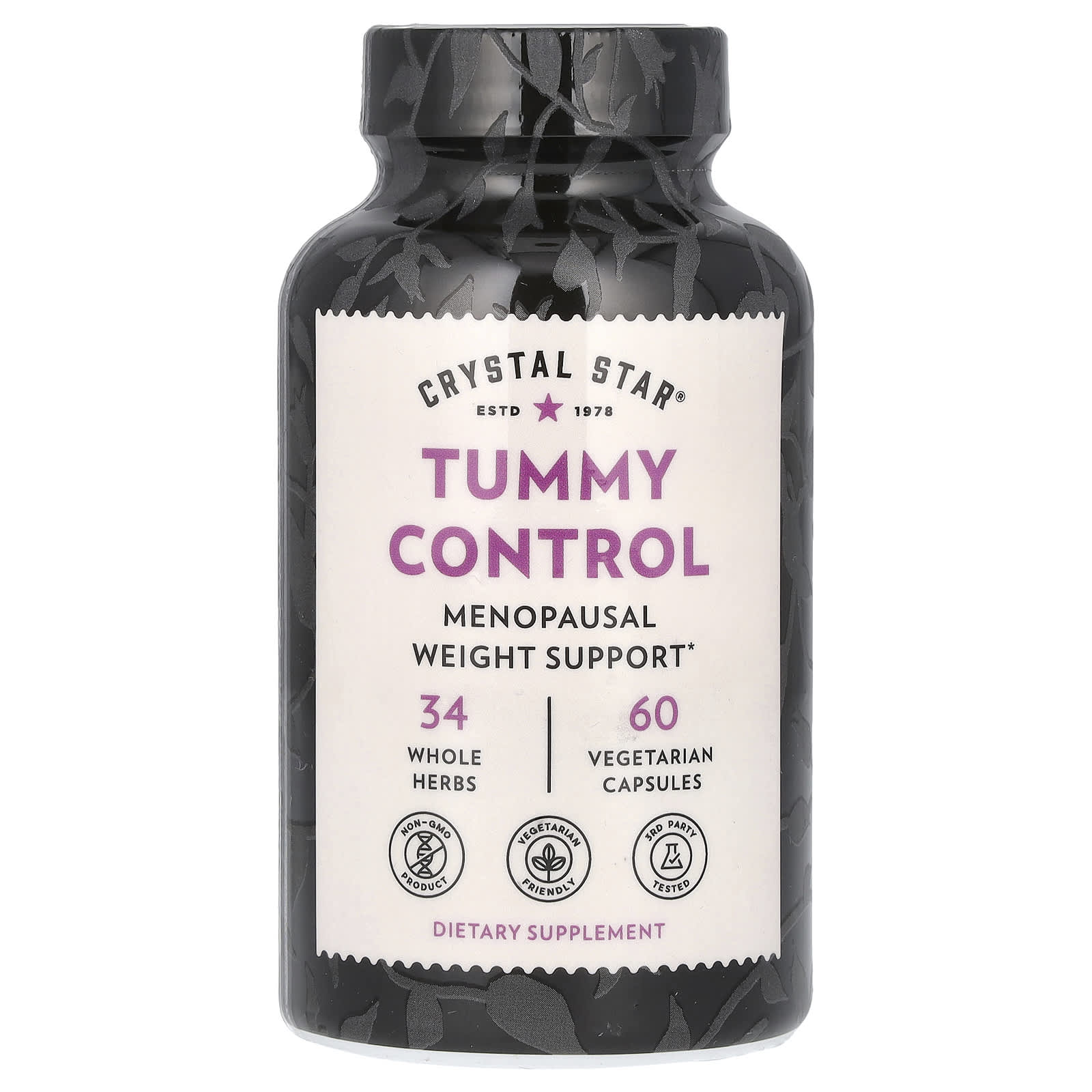 Menopause Weight Gain Support, 60 Vegetarian Capsules by Crystal Star - Image 1