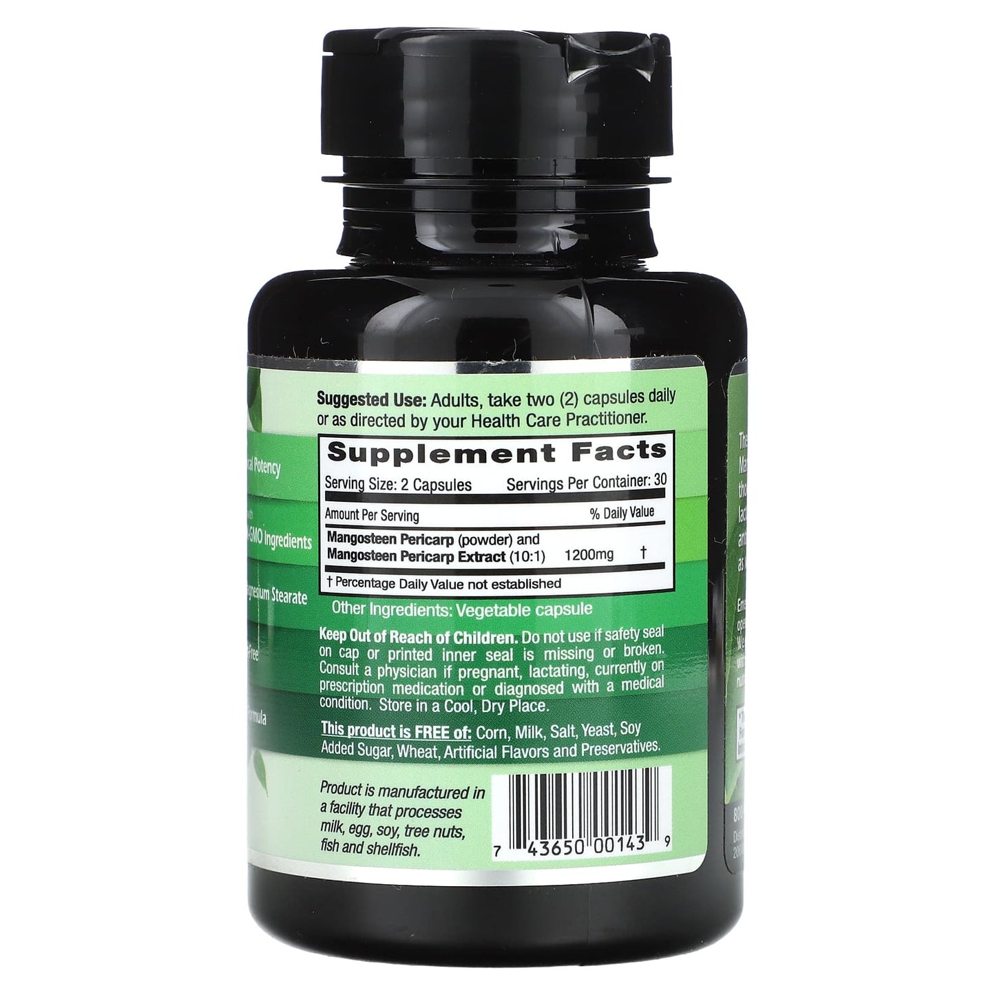 Mangosteen Pericarp Extract - 600mg, Additive-Free, Non-GMO - Image 2
