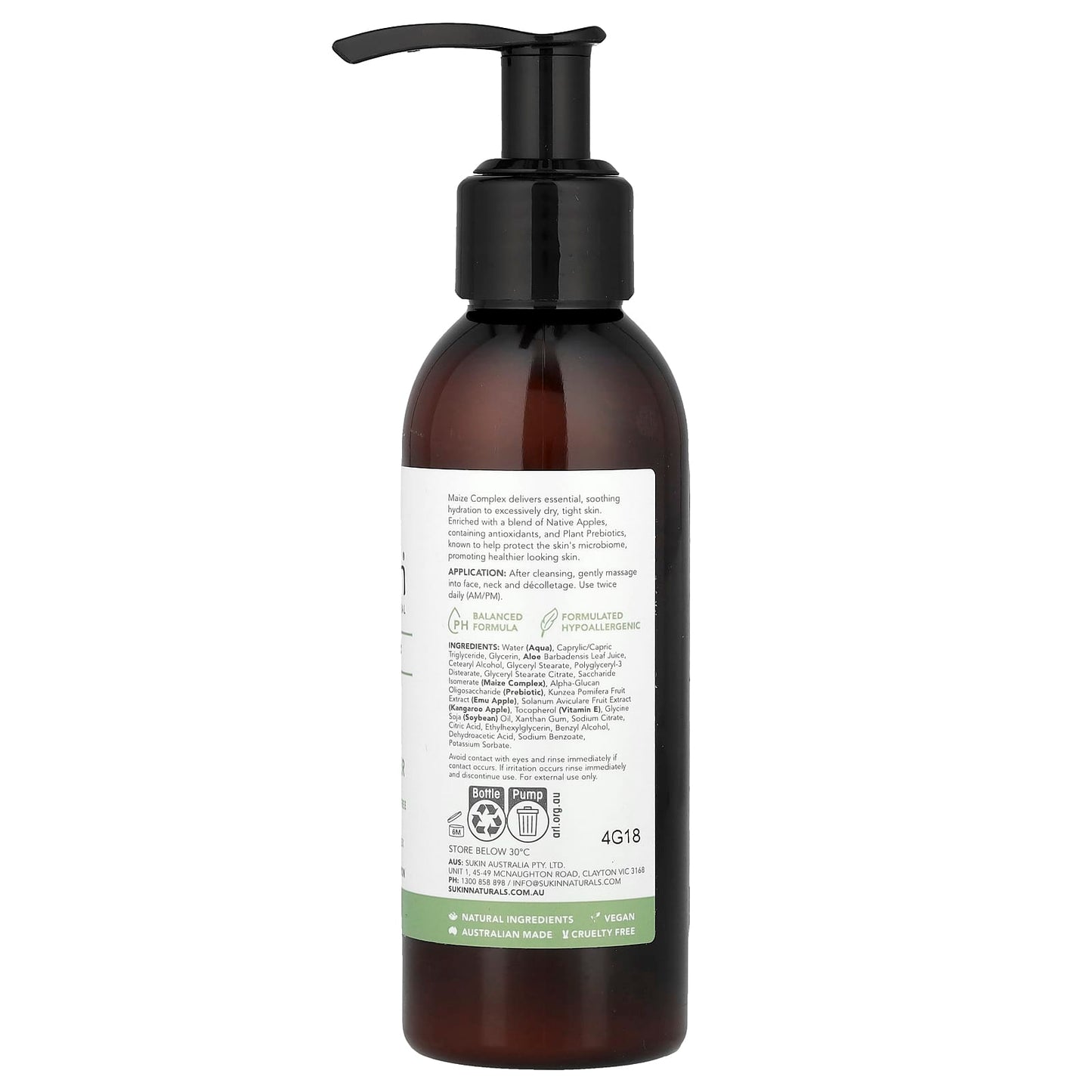 Sukin, Skin Relief, Facial Moisturiser, Sensitive, Distressed Skin, Fragrance Free, 4.23 fl oz (125 ml) - Image 2