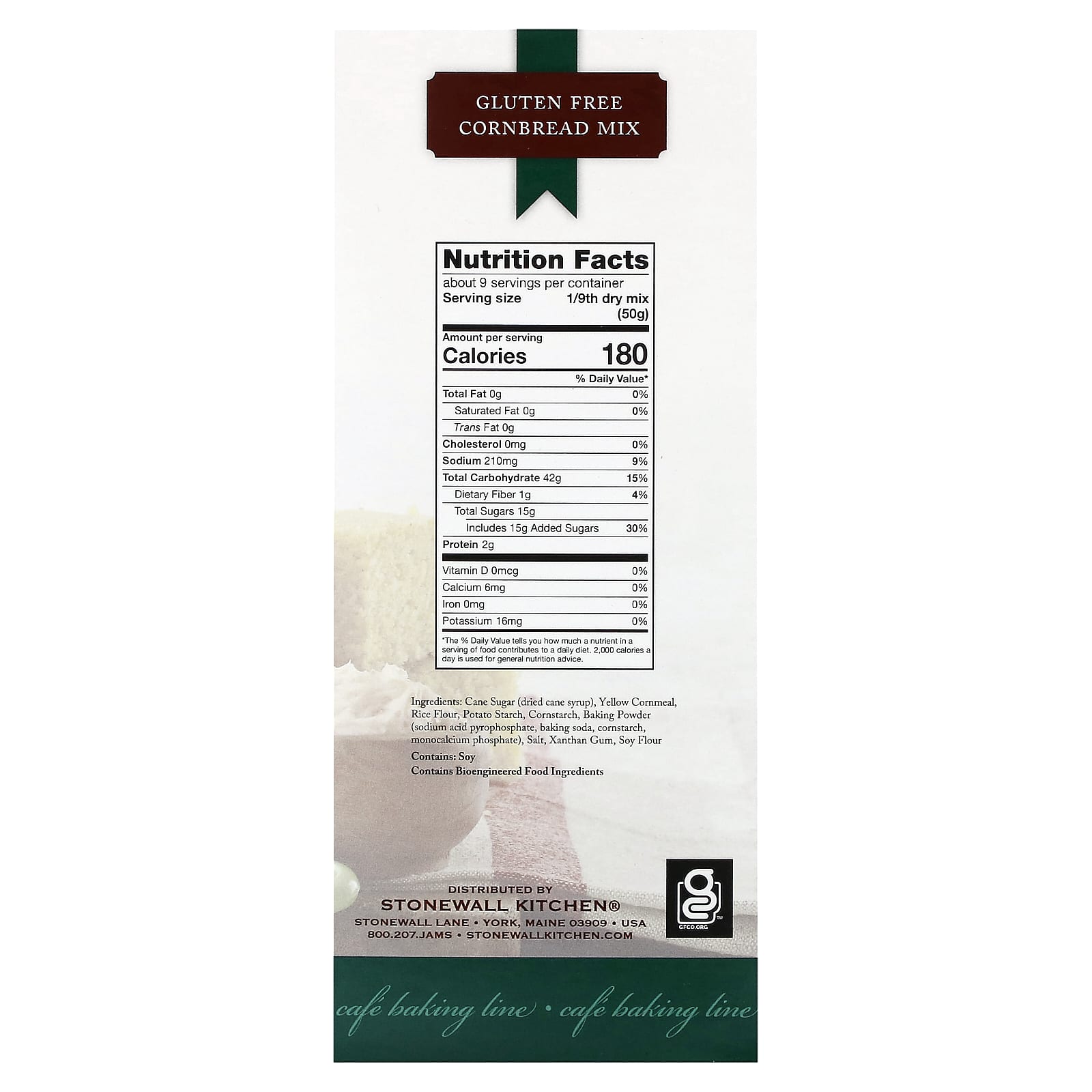 Stonewall Kitchen, Cornbread Mix, Gluten Free, 16 oz (453.6 g) - Image 2