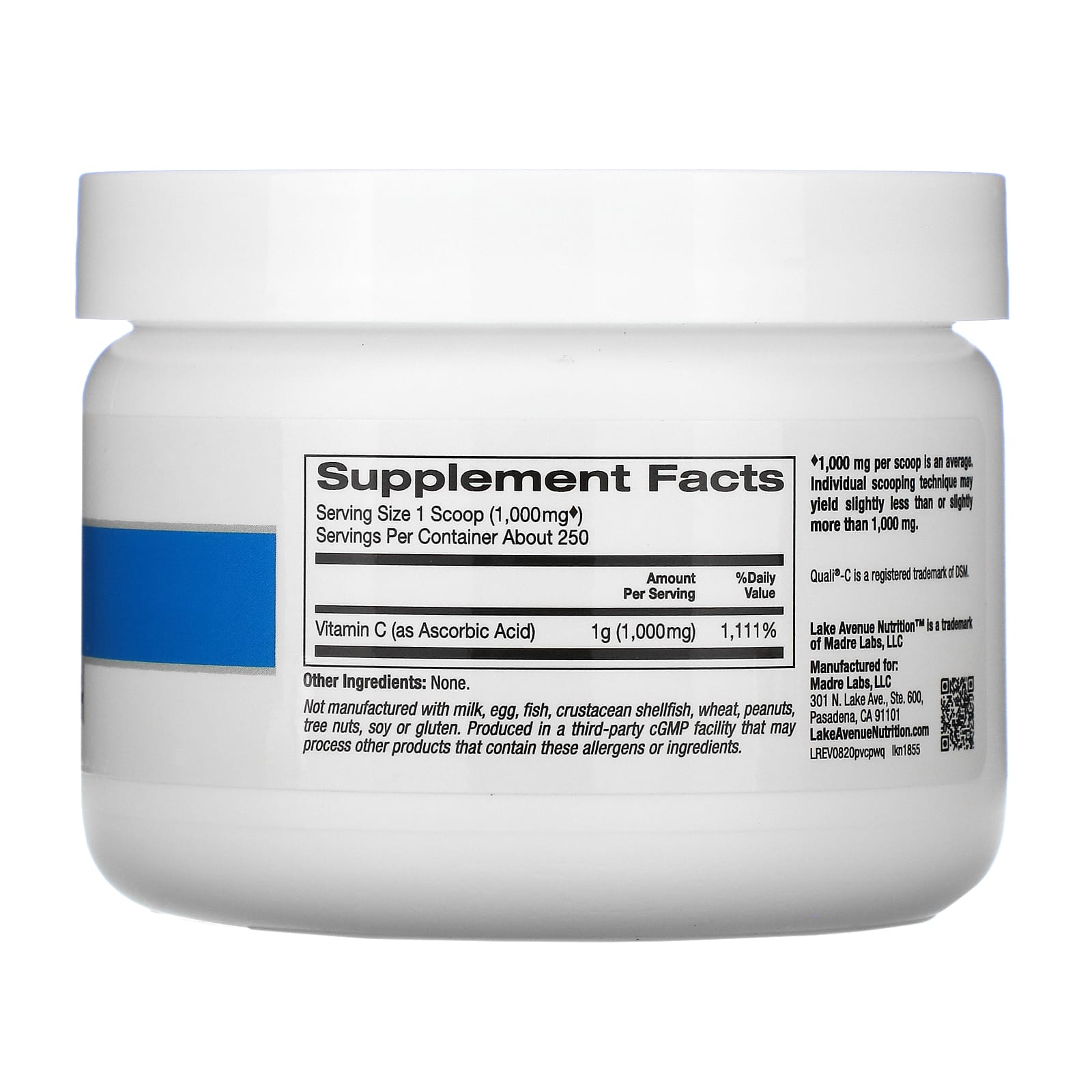 Boost Immune Response with Pure Vitamin C by Lake Avenue Nutrition - 8.81 oz - Image 2