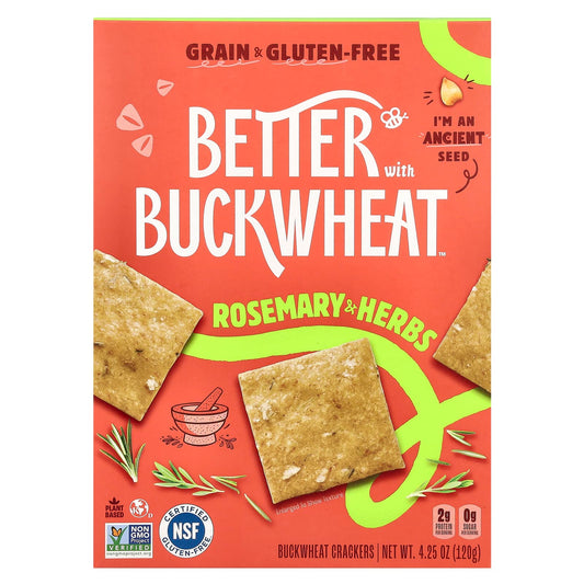 Buckwheat Crackers with Rosemary & Herbs - Grain-Free & Gluten-Free - Image 1