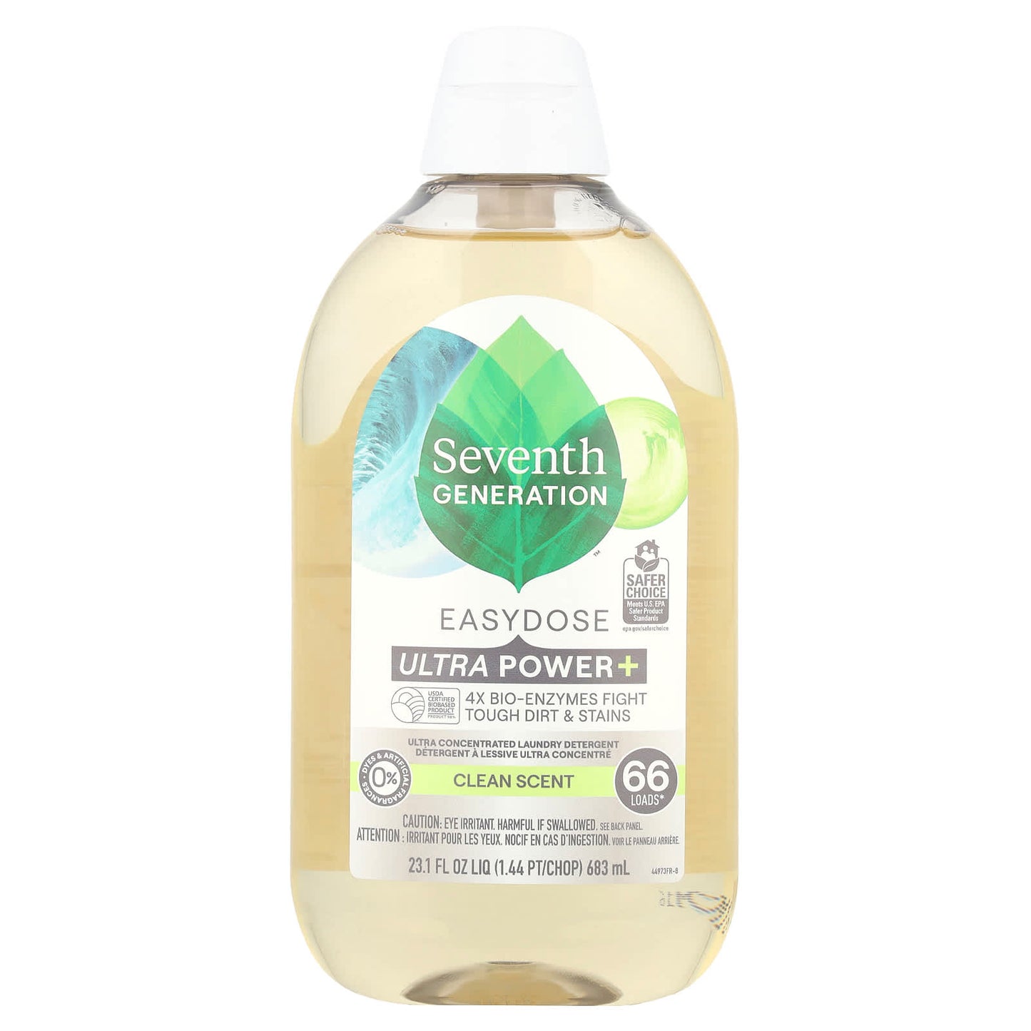Seventh Generation, Easydose Ultra Power+ Laundry Detergent, Clean, 23.1 fl oz (683 ml) - Image 1