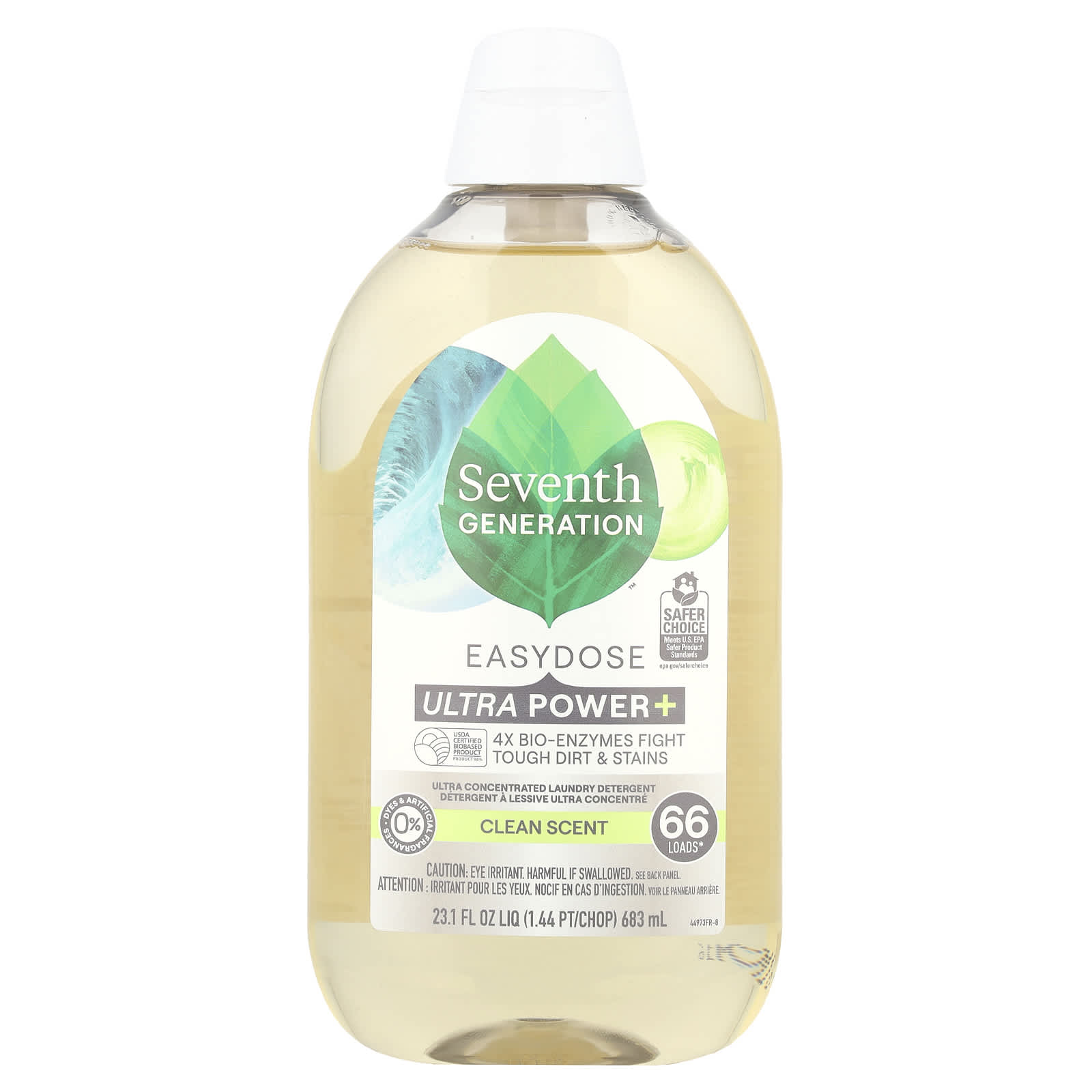 Seventh Generation, Easydose Ultra Power+ Laundry Detergent, Clean, 23.1 fl oz (683 ml) - Image 1