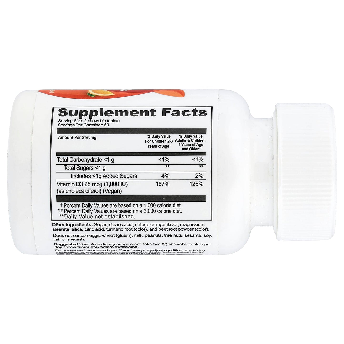 VitaWorks, Kids, Vitamin D3, Orange, 120 Chewables - Image 2