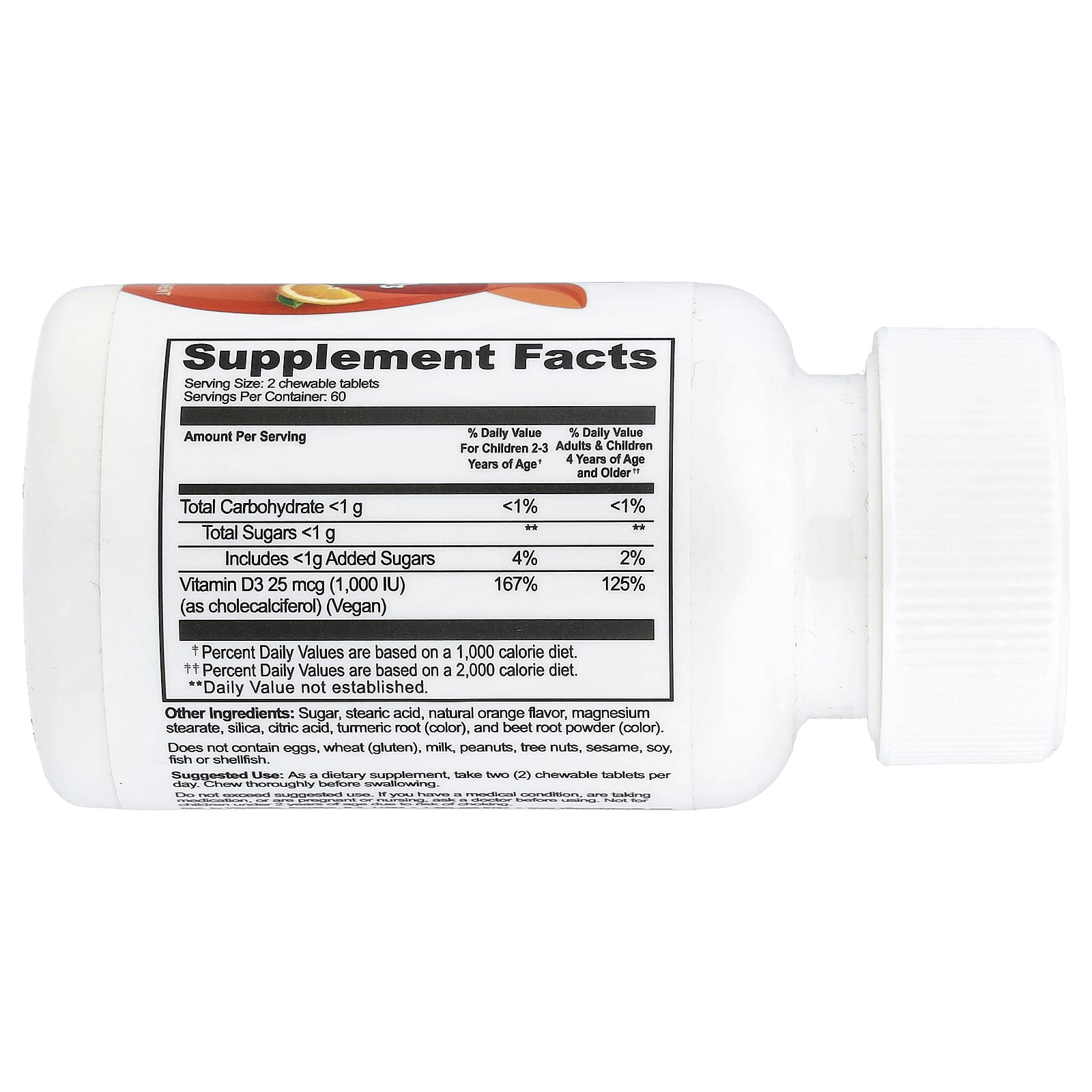 VitaWorks, Kids, Vitamin D3, Orange, 120 Chewables - Image 2