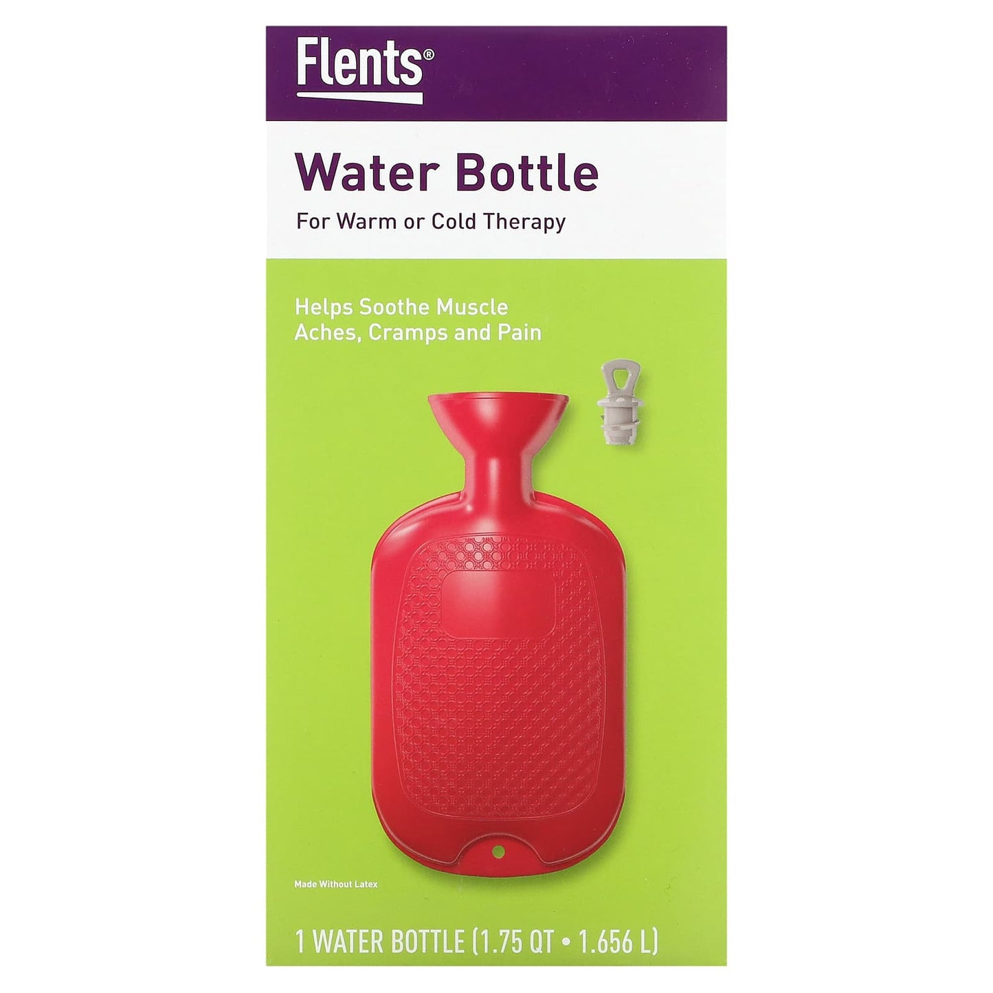 Flents Warm & Cold Therapy Water Bottle, 1.75 qt for Pain Relief - Image 1