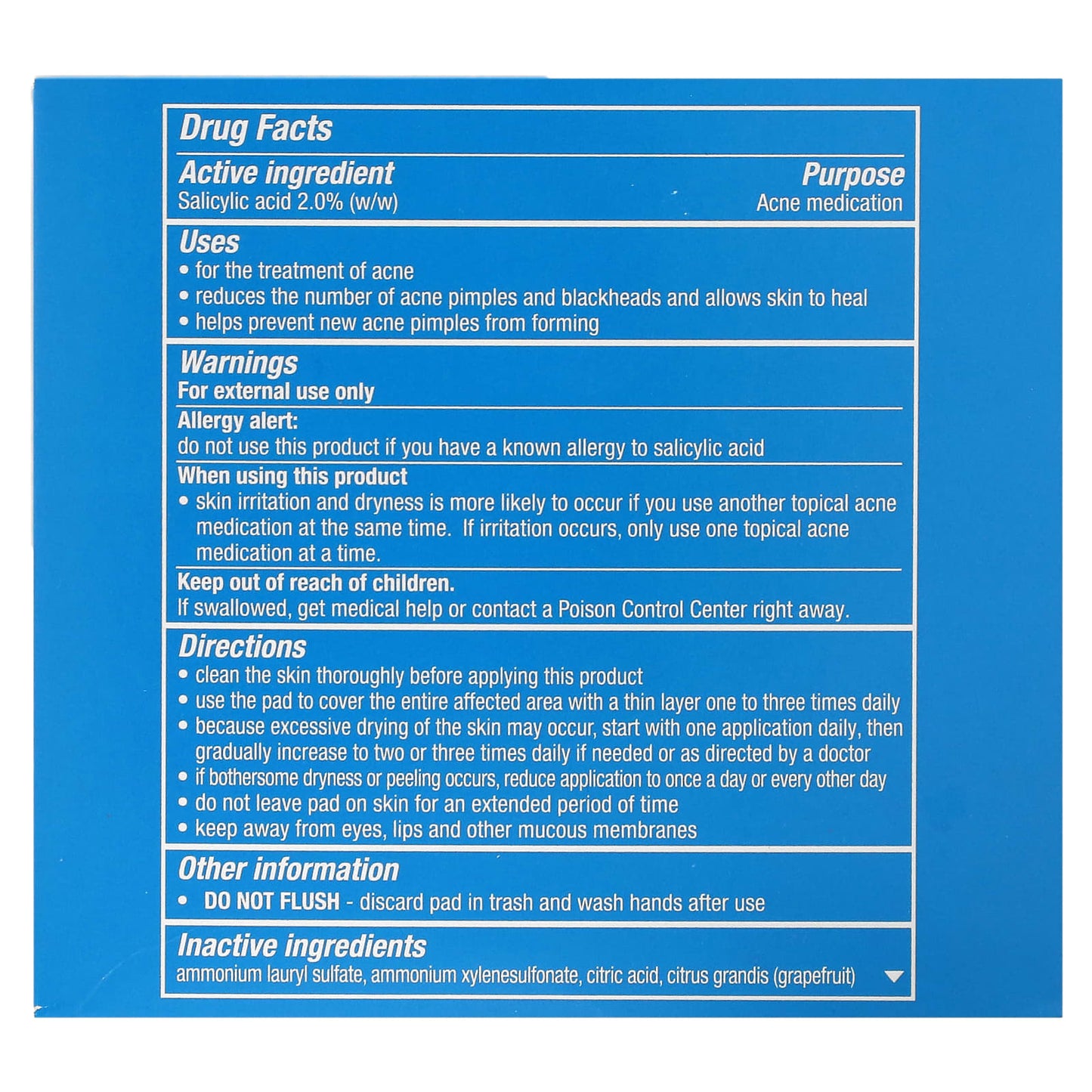 Stridex, XL Face & Body Pads, Alcohol Free, 90 Dual Textured Pads - Image 2
