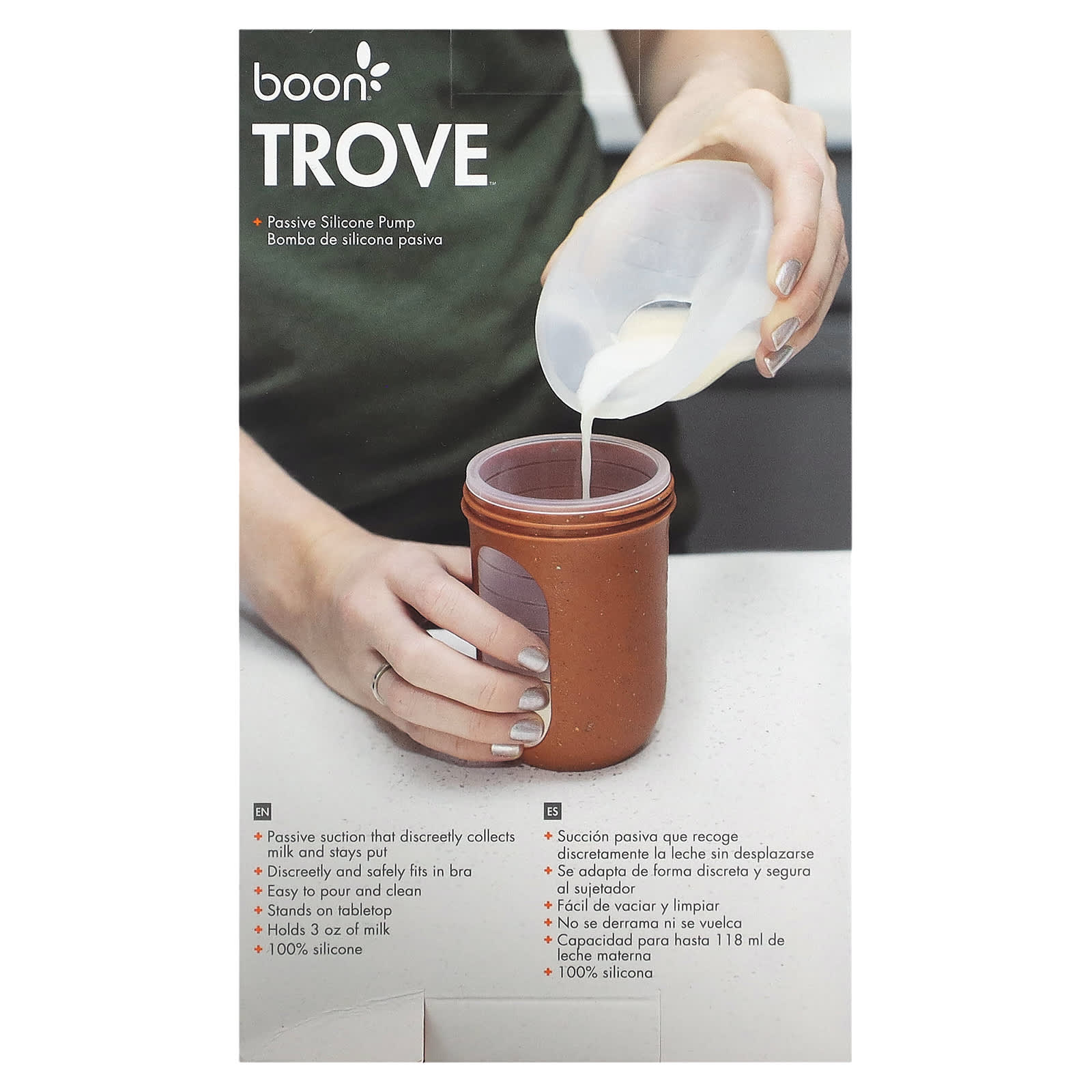 Boon Passive Silicone Pump for Discreet Breast Milk Collection - Image 2
