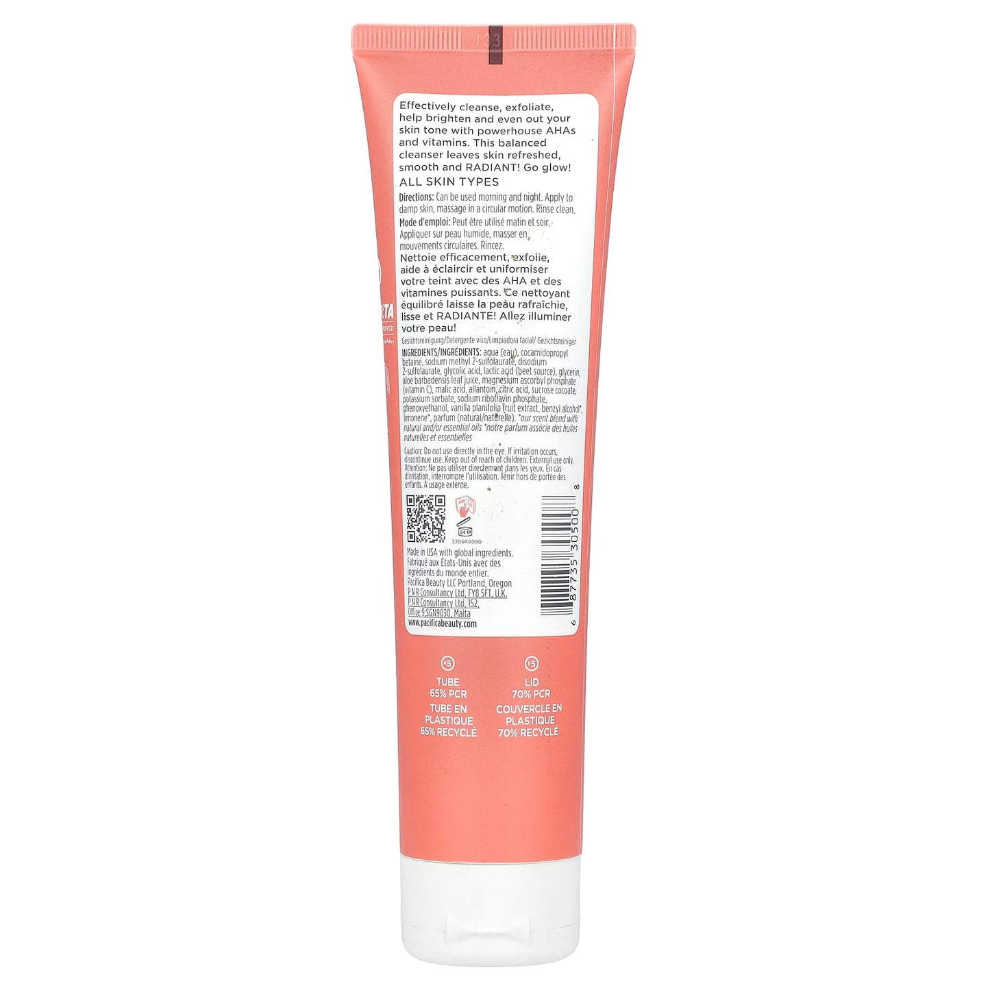 Pacifica, Glow Baby, Brightening Face Wash, 5 fl oz (147 ml) - Image 2