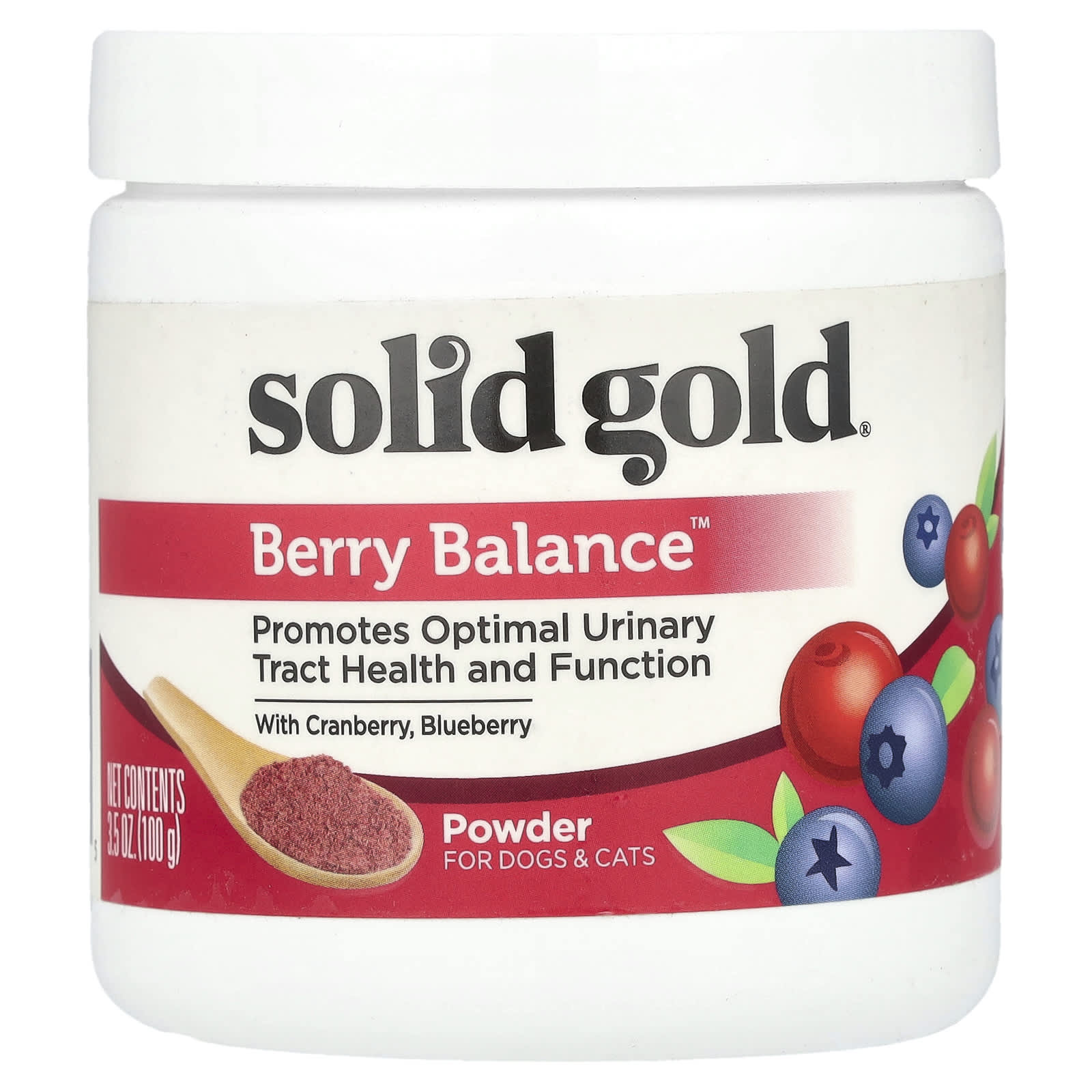 Solid Gold, Berry Balance™ Powder, For Dogs & Cats, 3.5 oz (100 g) - Image 1
