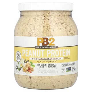 Madagascar Vanilla Peanut Protein Powder by PB2 Foods, 20g Plant-Based Protein, 