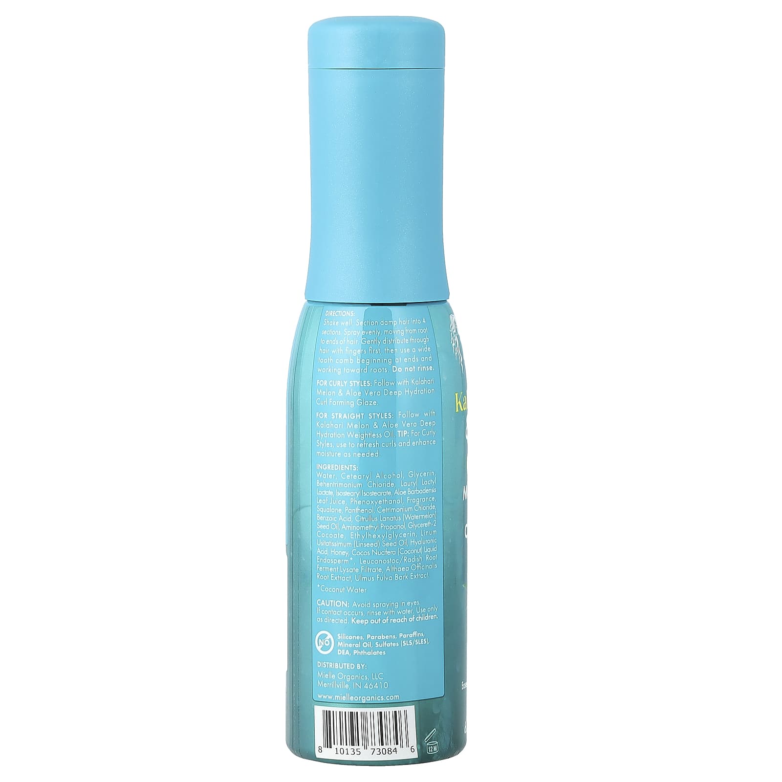 Mielle, Deep Hydration Multi-Tasking Leave-In Conditioner, For Dry, Dehydrated Hair, Kalahari Melon & Aloe Vera, 6.7 fl oz (198 ml) - Image 2