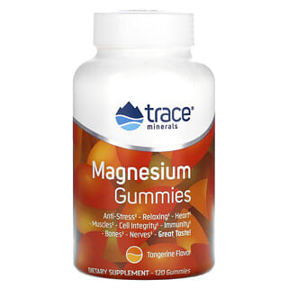 Relax & Recharge with Trace Magnesium Gummies - Tangerine, 120 Count