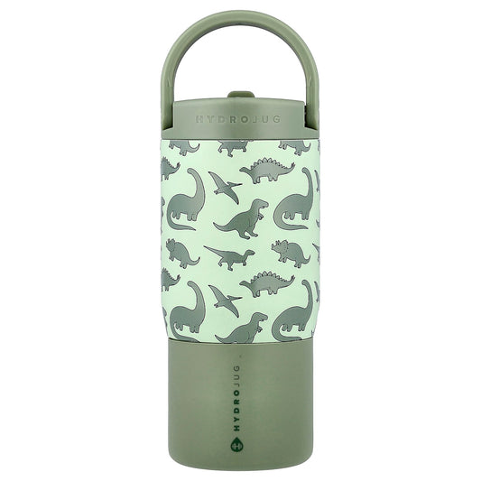HydroJug 14 oz Dinosaur Sport Kids Water Bottle - Image 1