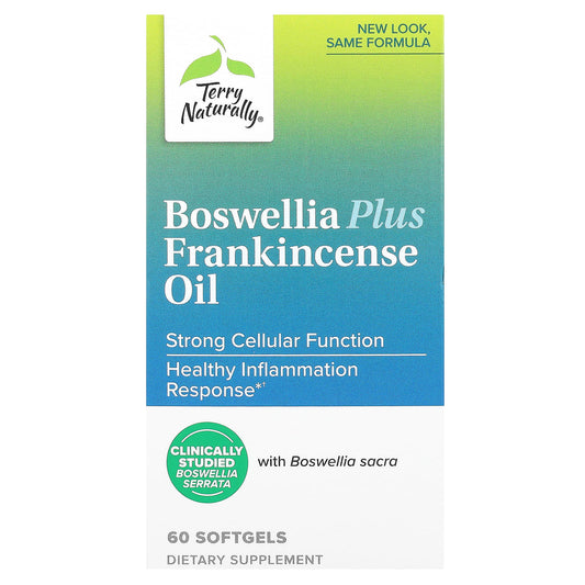 Terry Naturally, Boswellia Plus Frankincense Oil, 60 Softgels - Image 1