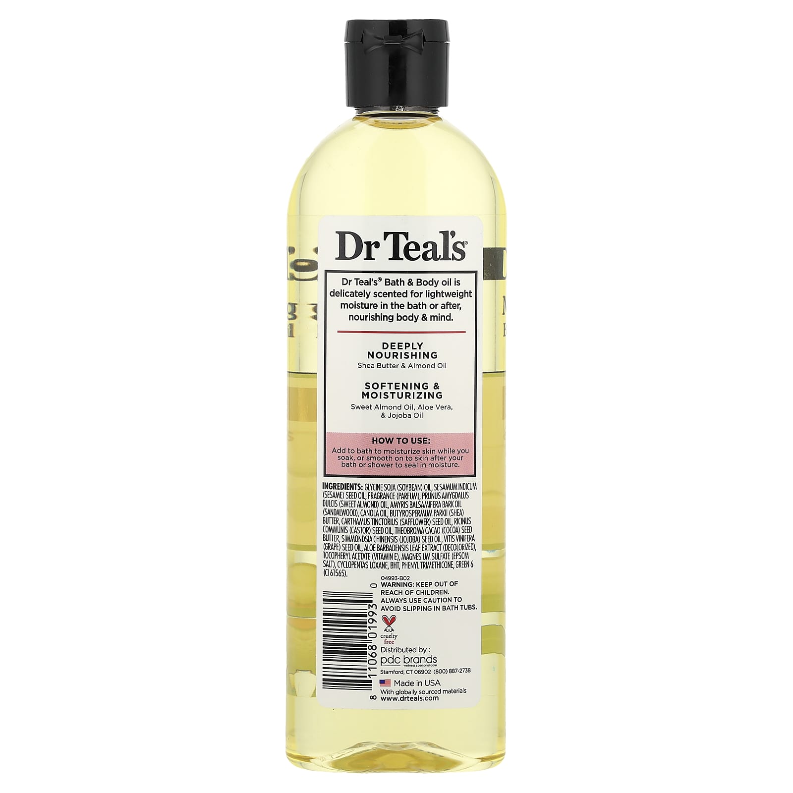 Dr. Teal's Moisturizing Bath & Body Oil with Shea Butter & Almond Oil - Image 2