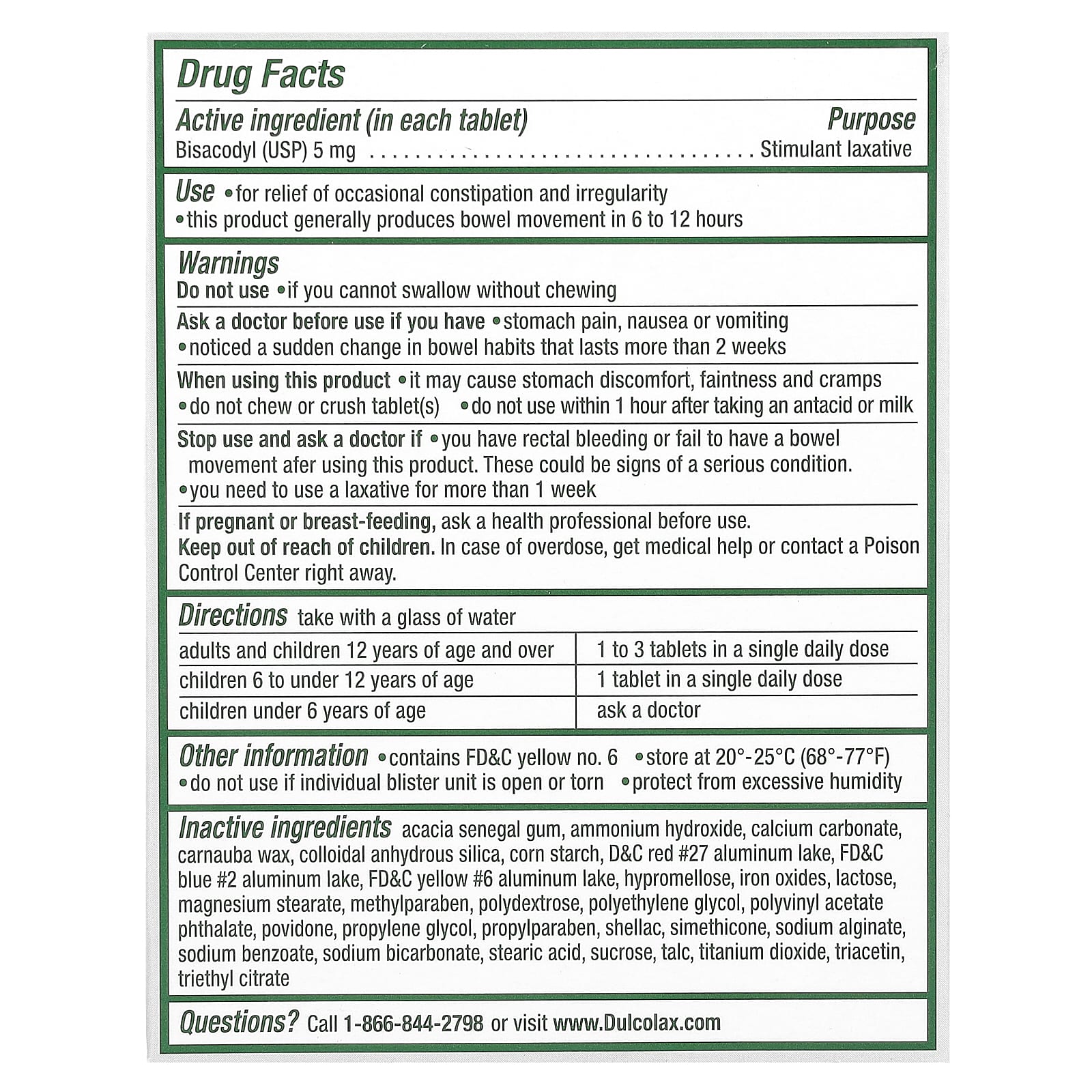 Dulcolax Pink Laxative Tablets for Overnight Relief, 25 Count - Image 2