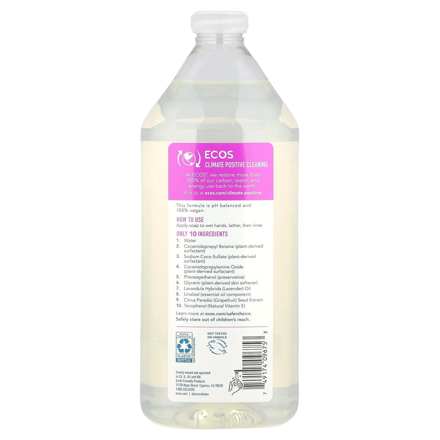 Lavender Hand Soap Refill, 32 fl oz, Eco-Friendly & Cruelty-Free - Image 2