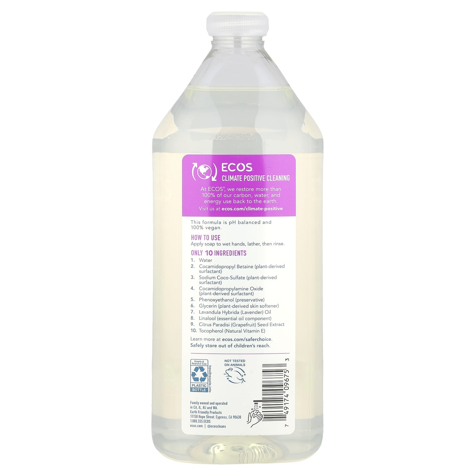Lavender Hand Soap Refill, 32 fl oz, Eco-Friendly & Cruelty-Free - Image 2