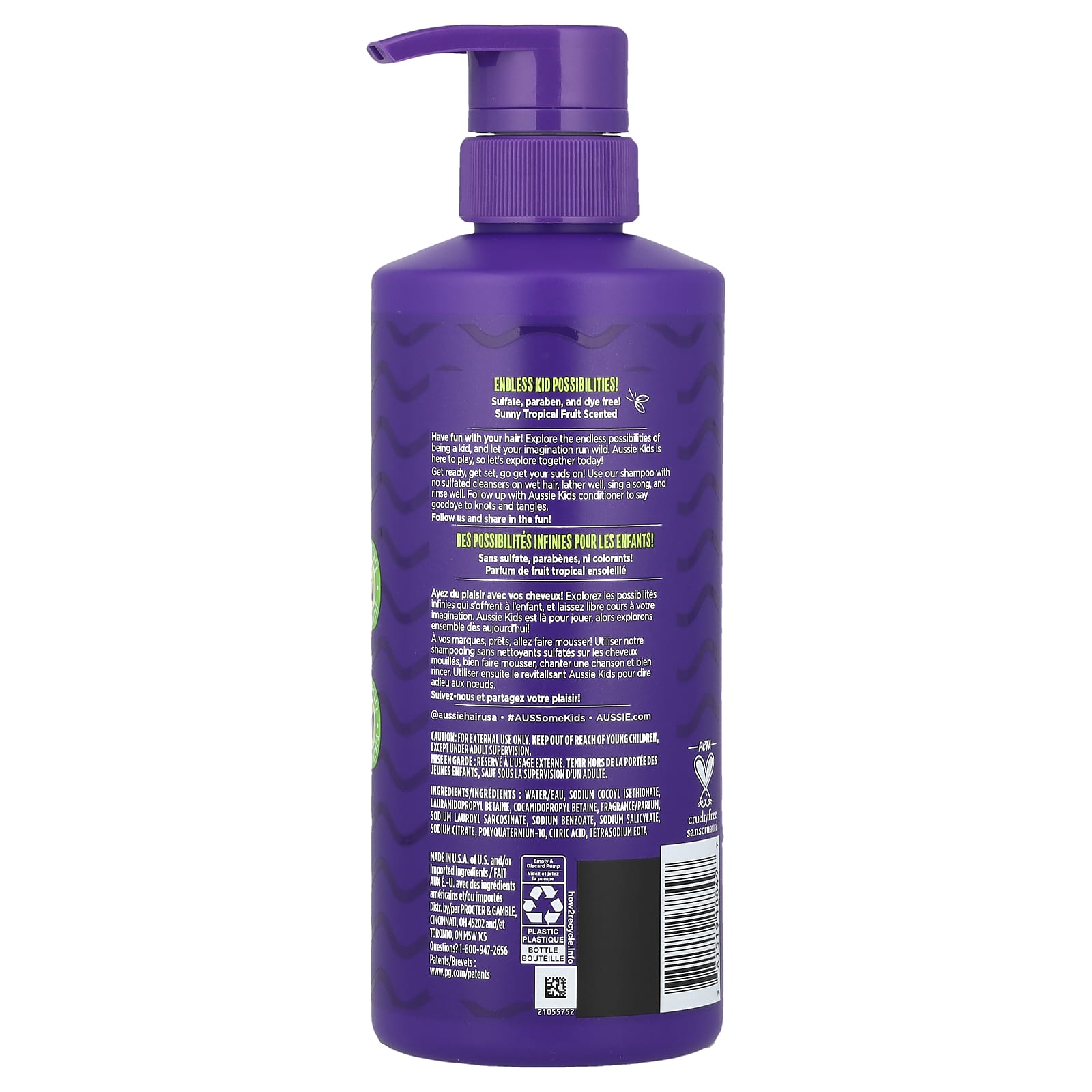 Aussie Kids Sulfate-Free Shampoo for Kids, 16 fl oz (475 ml) - Image 2