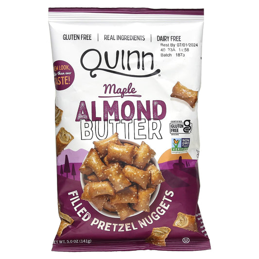 Quinn Snacks, Filled Pretzel Nuggets, Maple Almond Butter, 5 oz (141 g) - Image 1