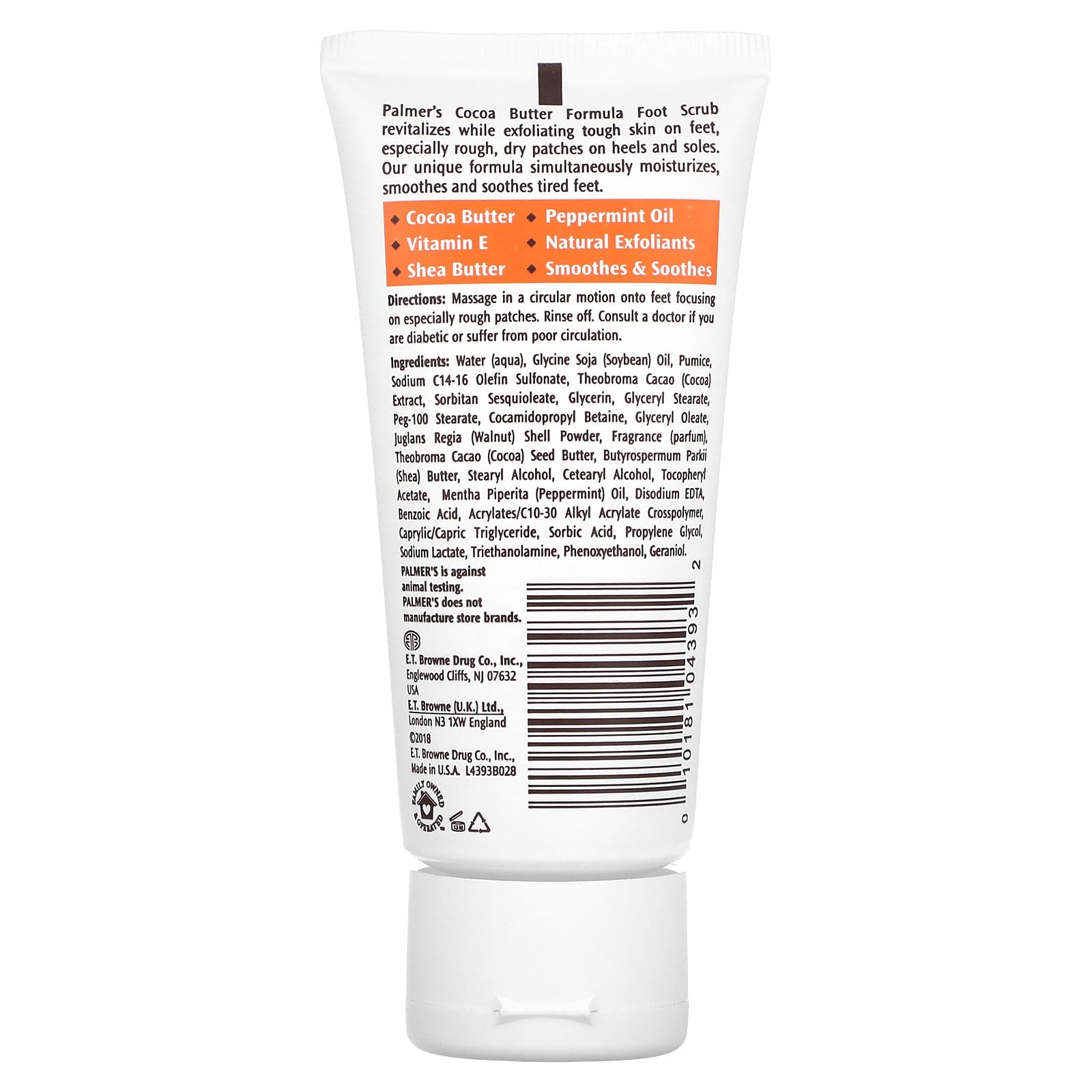 Palmer's, Coconut Butter Formula® with Vitamin E, Foot Magic Scrub, 2.1 oz (60 g) - Image 2