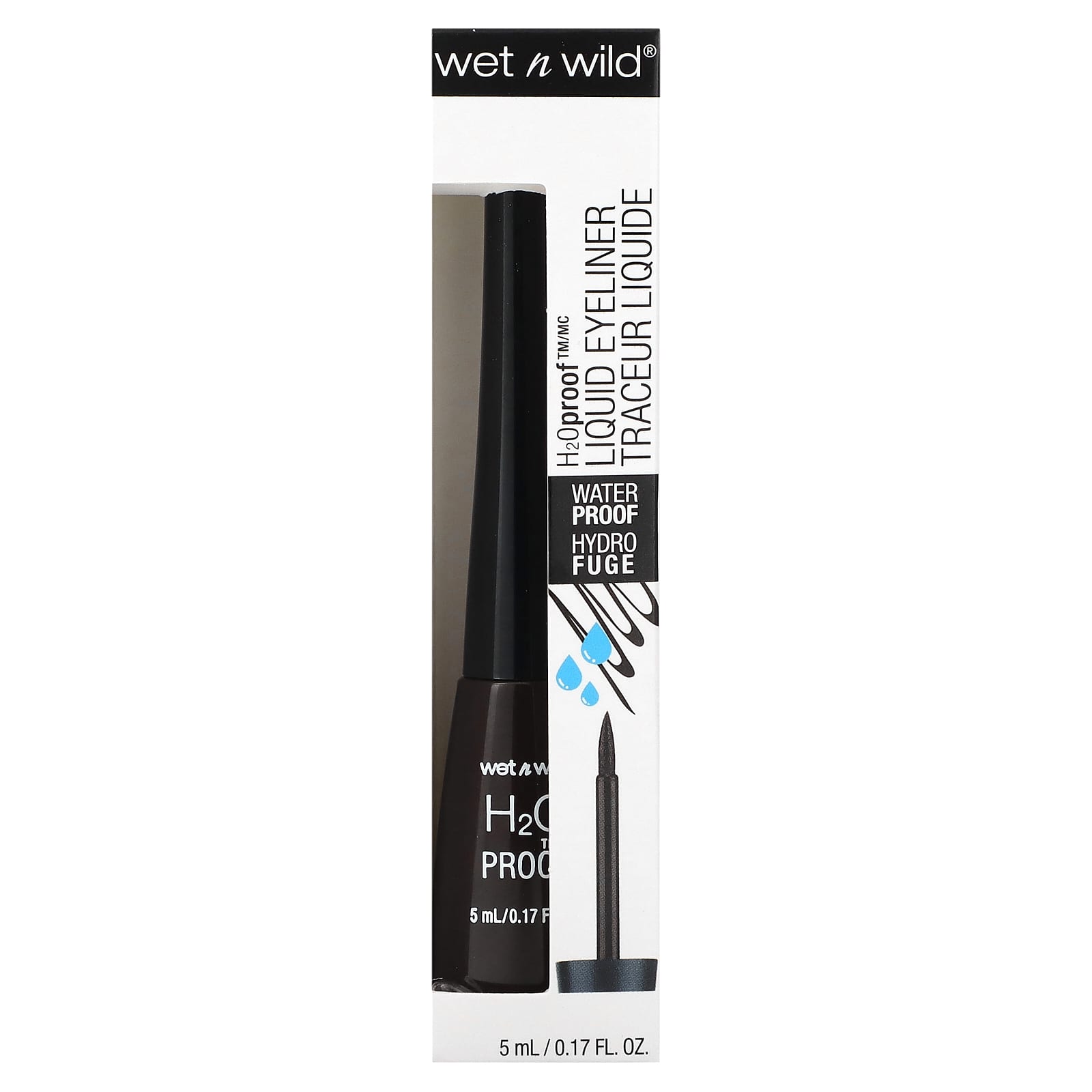 wet n wild, H2OProof, Liquid Eyeliner, 880 Dark Brown, 0.17 fl oz (5 ml) - Image 2