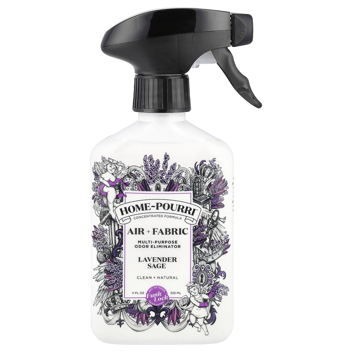 Poo-Pourri, Home-Pourri™ Air + Fabric, Multi- Purpose Odor Eliminator, Lavender Sage, 11 fl oz (325 ml) - Image 1