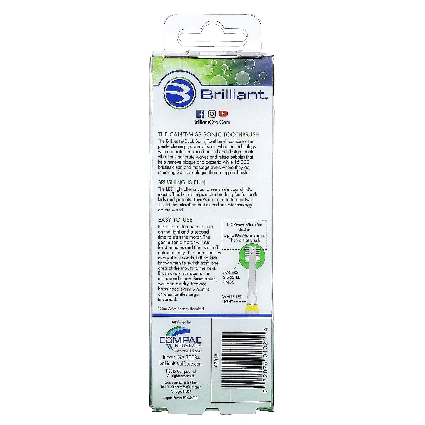 Baby Buddy Kids Sonic Toothbrush - Fun & Effective Brushing for 3+ Years - Image 2