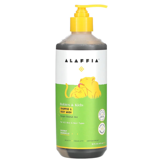 Coconut Chamomile Shampoo & Body Wash for Kids & Babies by Alaffia - Image 1