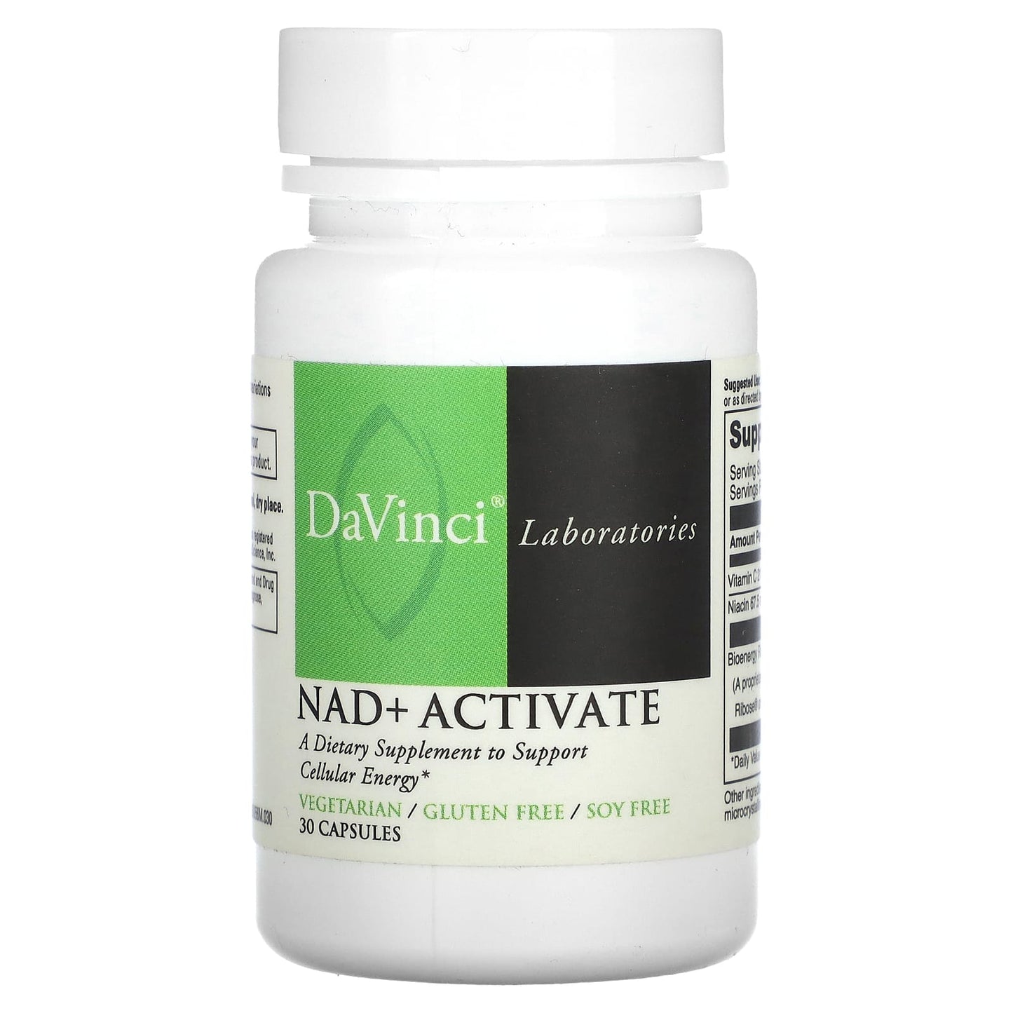 Support Cellular Energy with NAD+Activate by DaVinci Laboratories - 30 Capsules - Image 1
