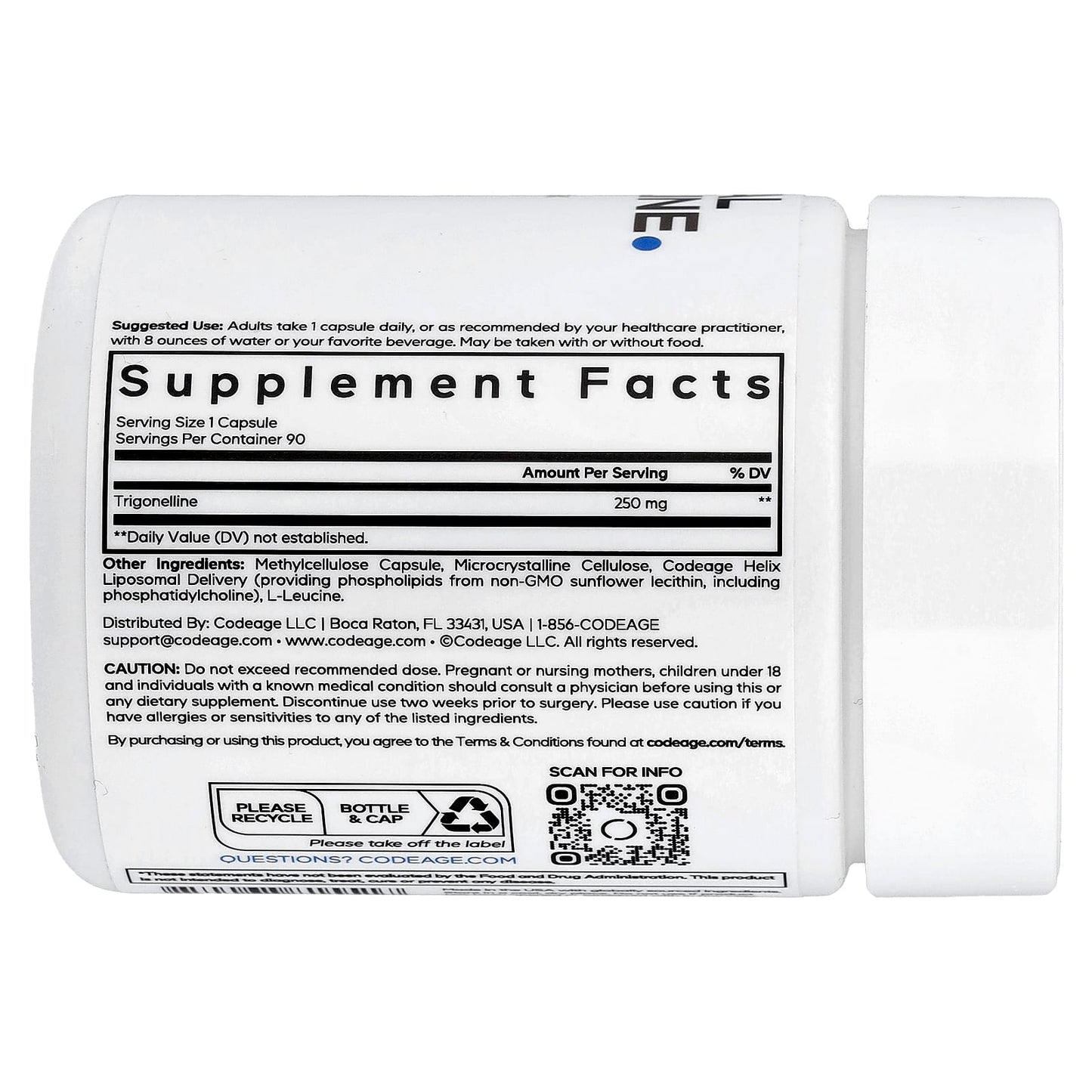 Unlock Trigonelline's Power with CodeAge's Advanced Liposomal Formula - Image 2