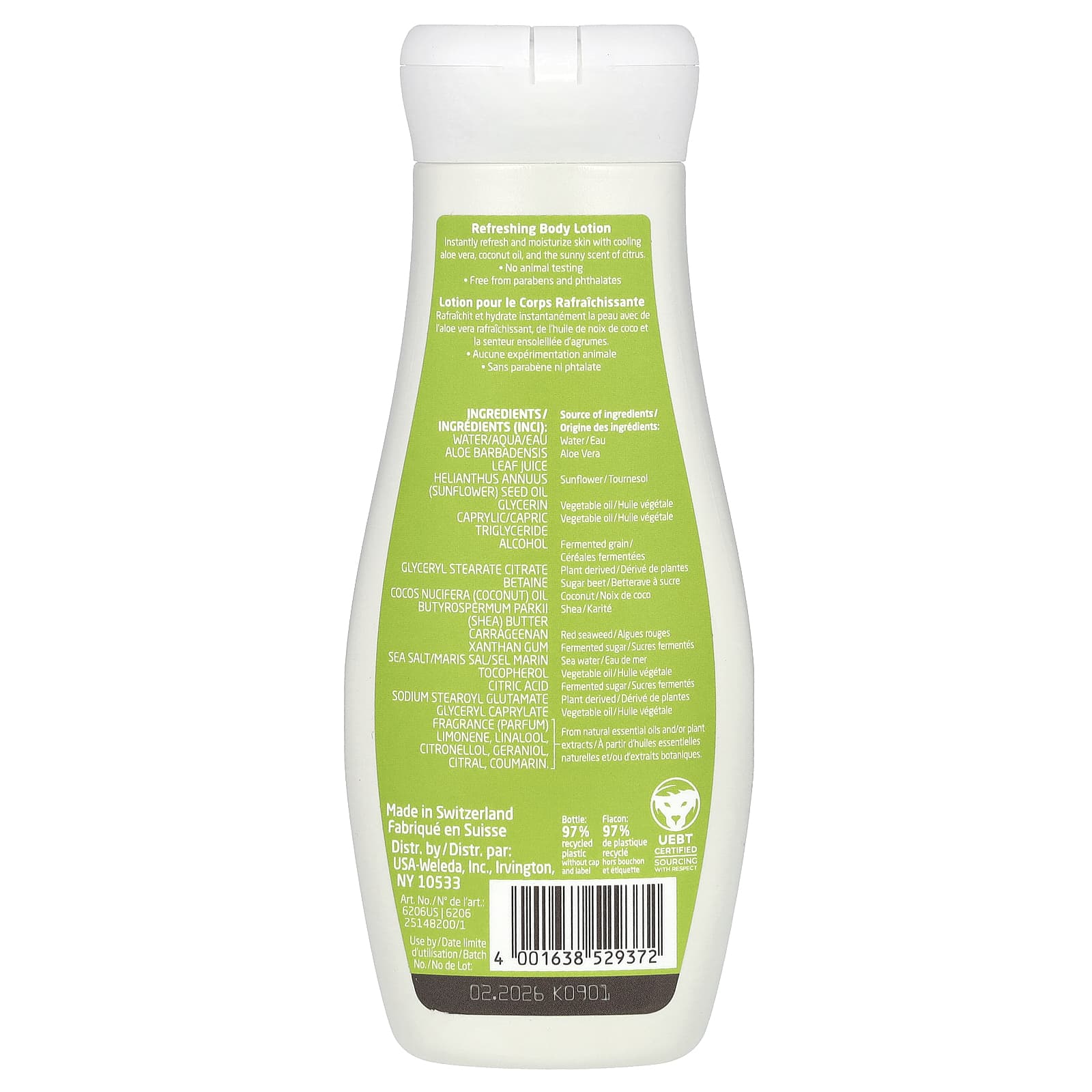 Weleda, Refreshing Body Lotion, Citrus Extracts, 6.8 fl oz (200 ml) - Image 2