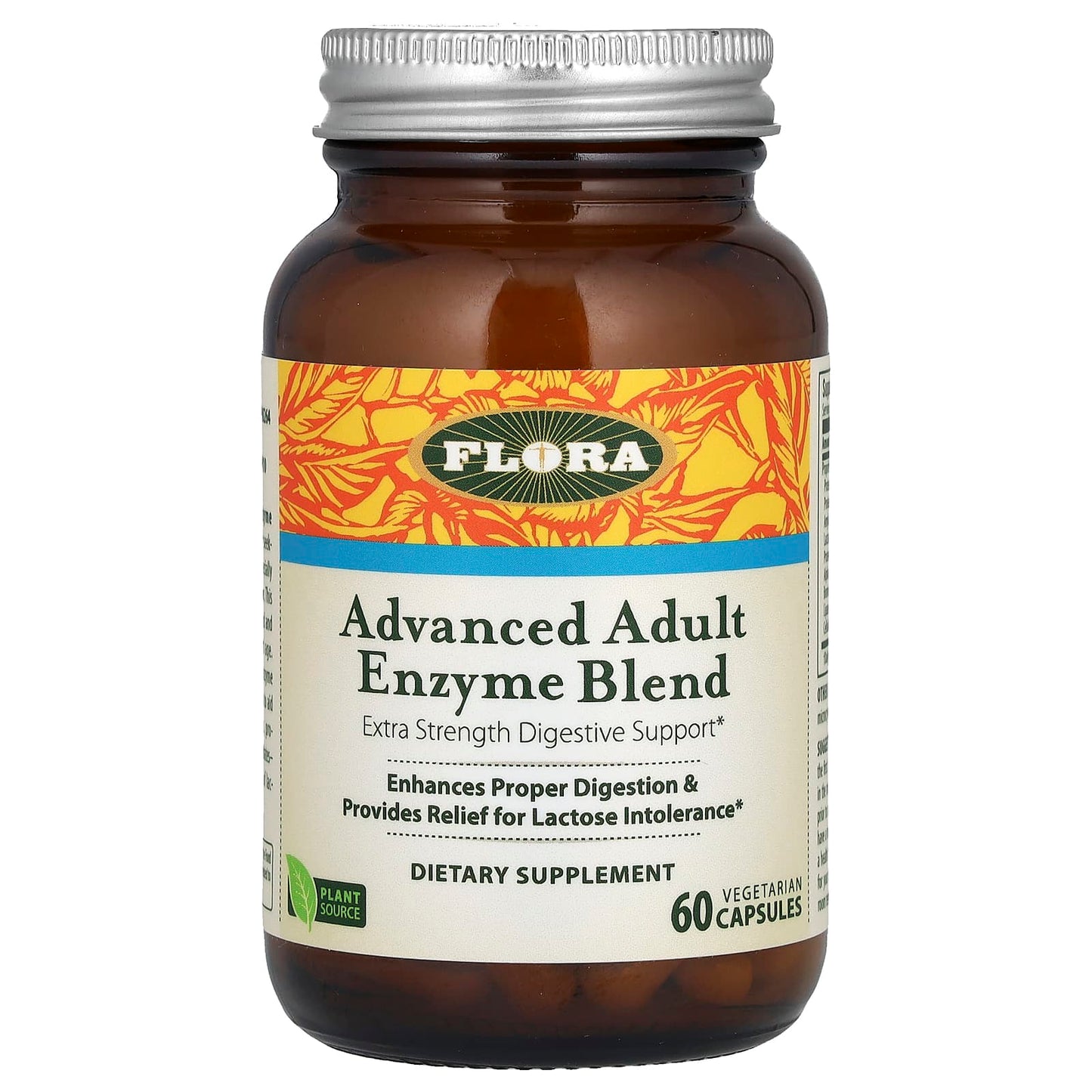 Extra Strength Digestive Support for Adults with Flora's Advanced Enzyme Blend - Image 1