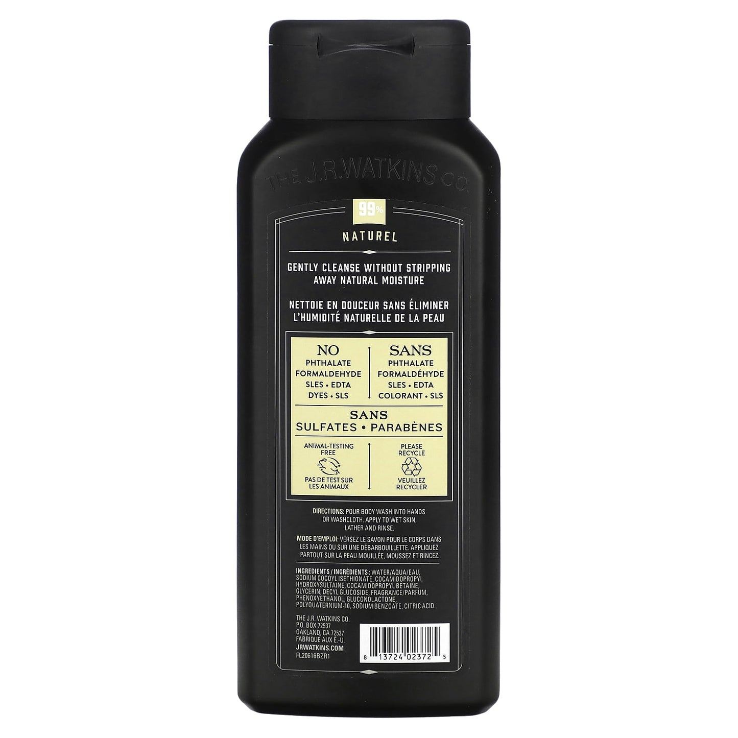 Natural Sandalwood Vanilla Men's Body Wash | Cruelty-Free | 99% Natural - Image 2