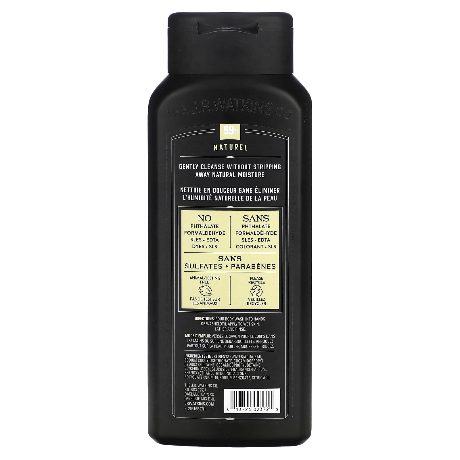 Natural Sandalwood Vanilla Men's Body Wash | Cruelty-Free | 99% Natural - Image 2