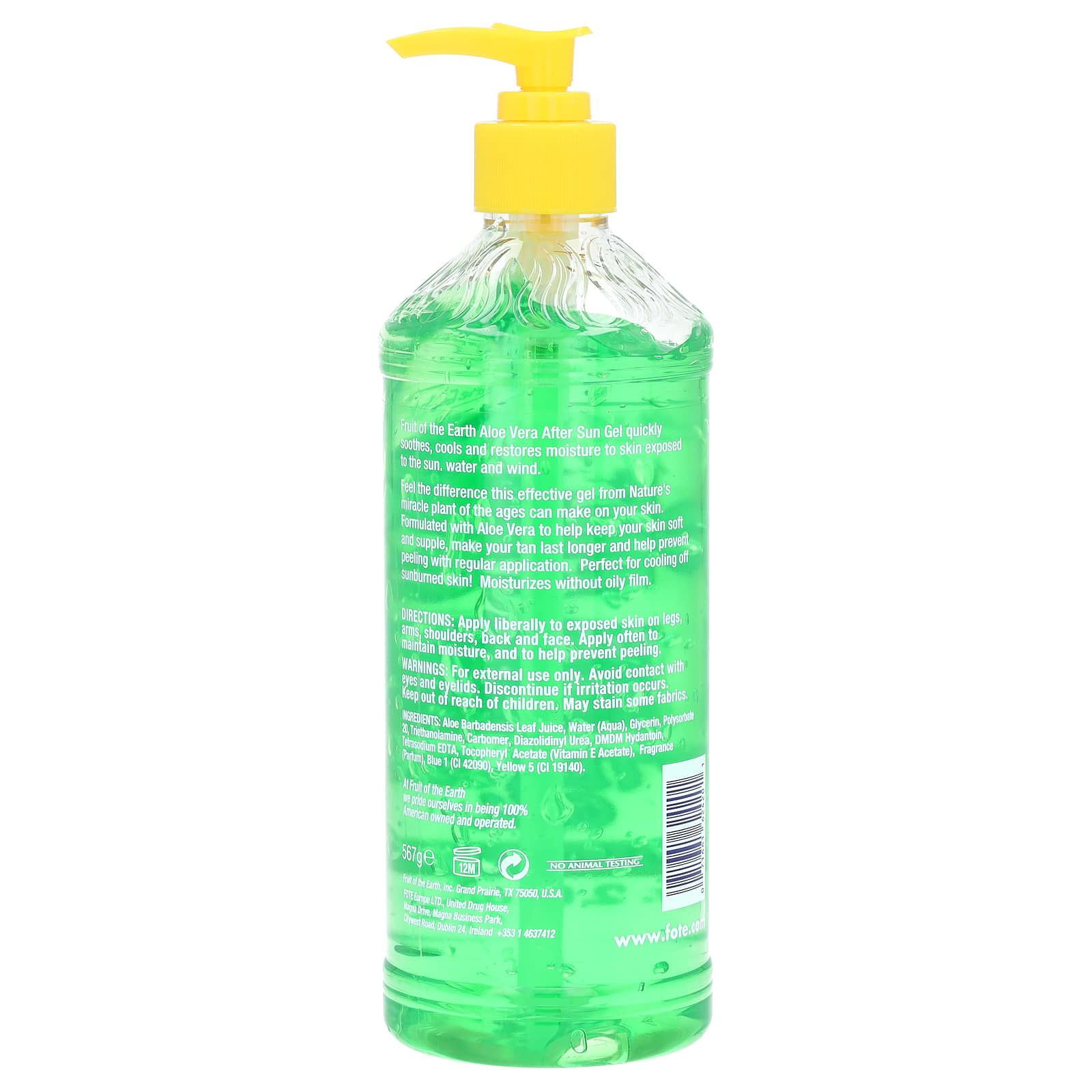 Aloe Vera After Sun Gel & Moisturizer, 20 oz, 100% Natural - Image 2