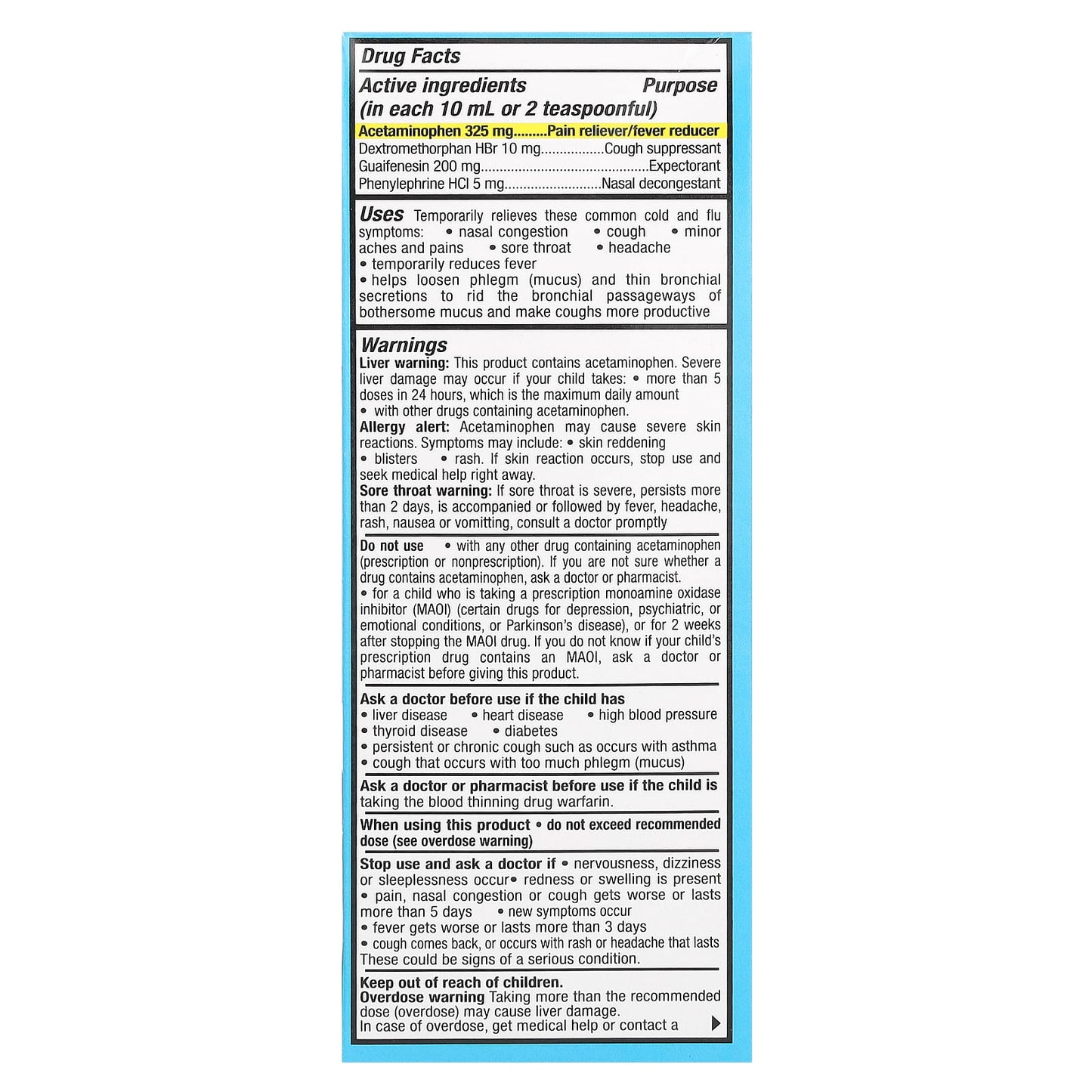 Tukol, Children's, Cold & Flu, Ages 6-11, Berries, 4 fl oz (118 ml) - Image 2