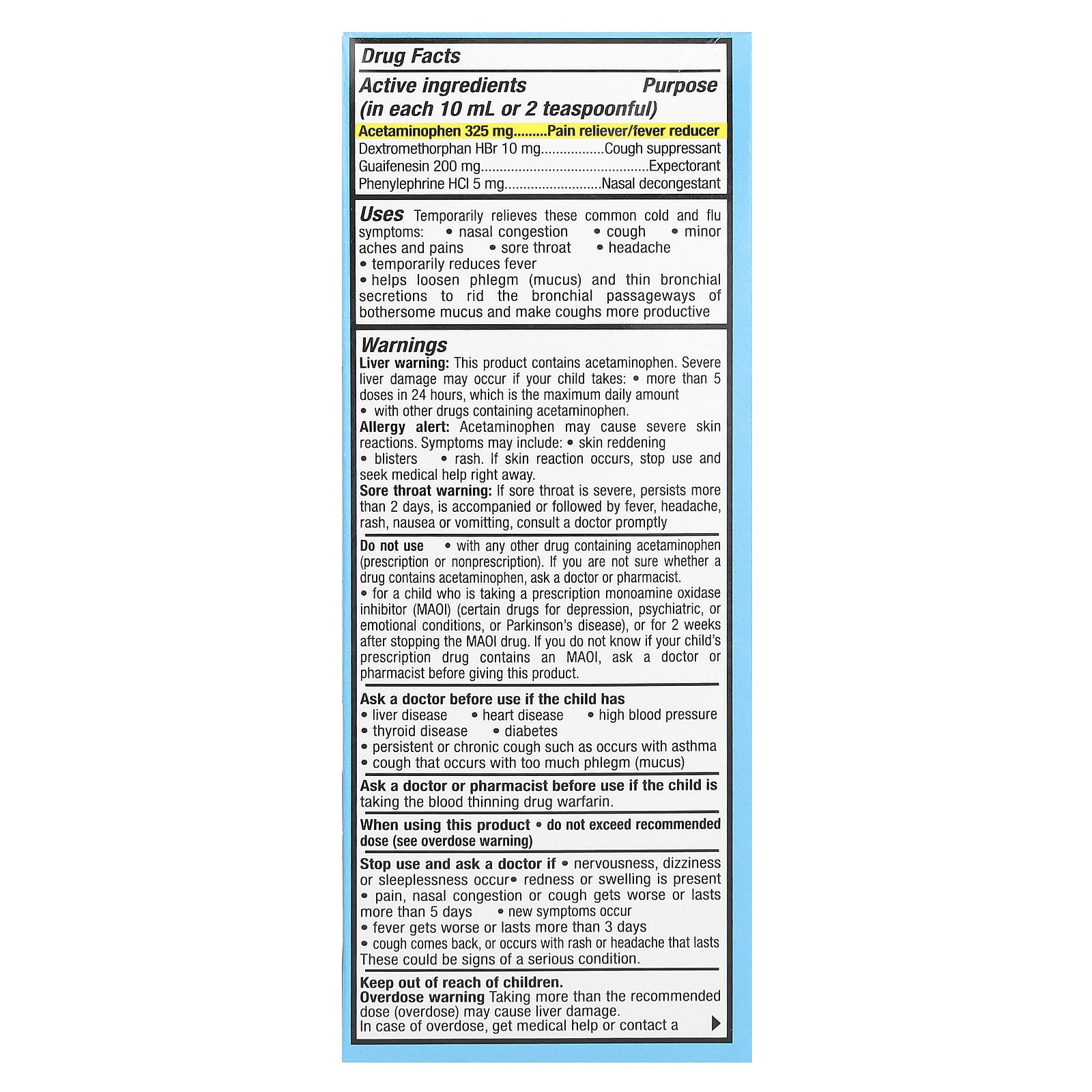 Tukol, Children's, Cold & Flu, Ages 6-11, Berries, 4 fl oz (118 ml) - Image 2