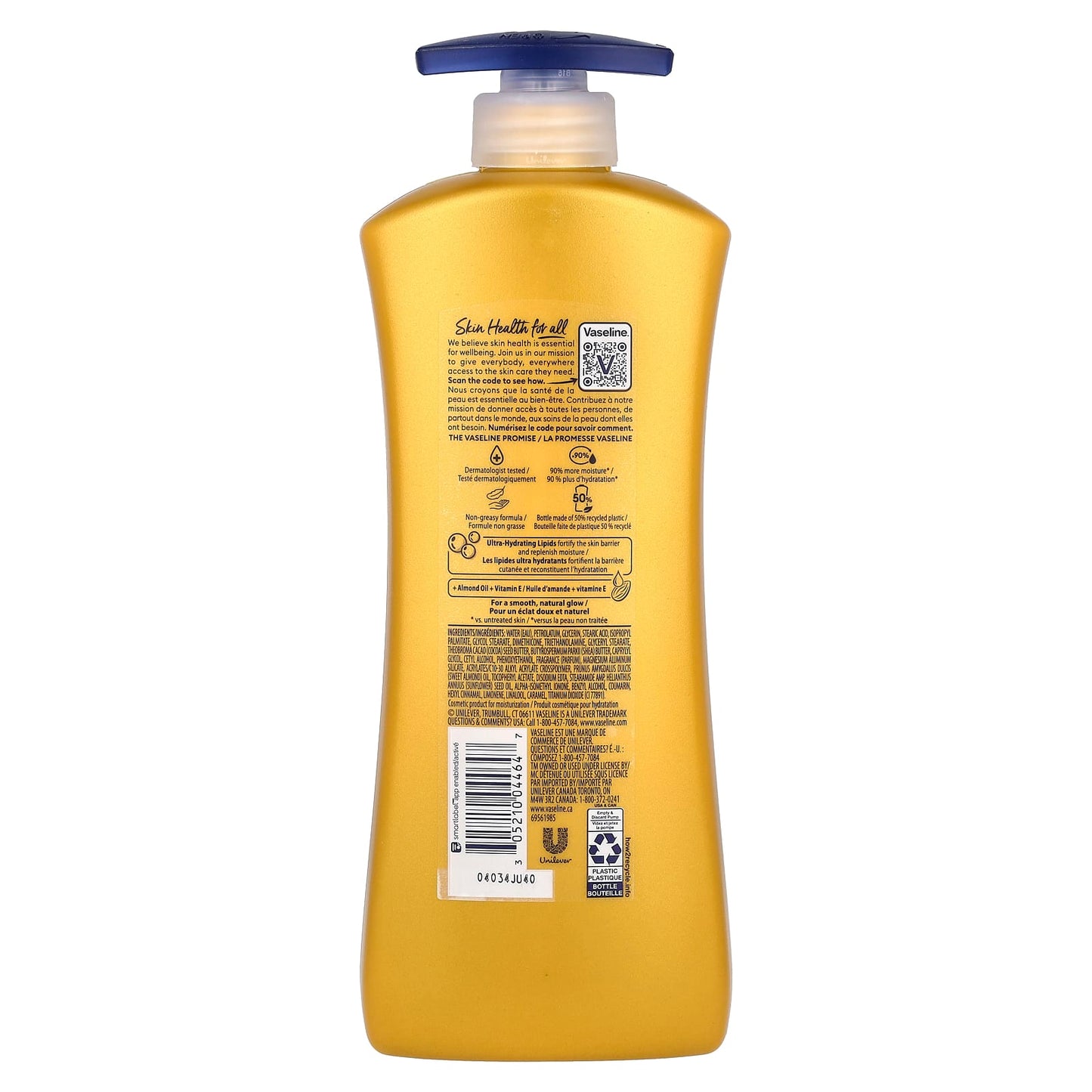 Vaseline, Intensive Care™, Almond Smooth Lotion, 20.3 fl oz (600 ml) - Image 2
