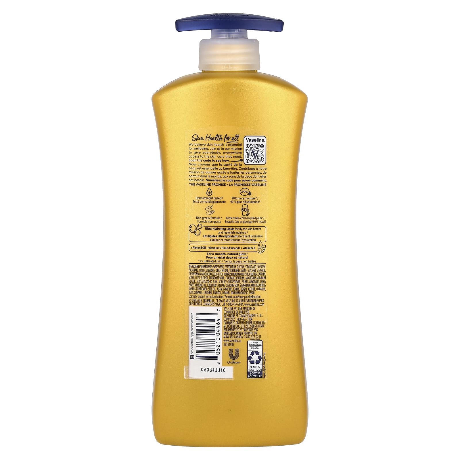 Vaseline, Intensive Care™, Almond Smooth Lotion, 20.3 fl oz (600 ml) - Image 2